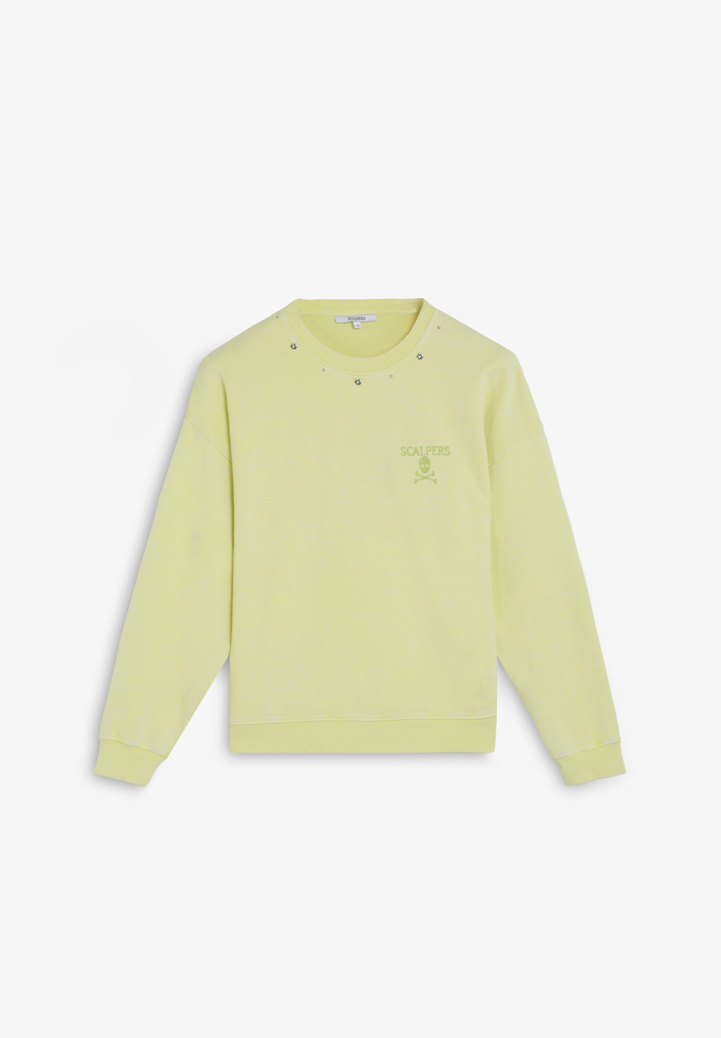 SCMARBLE STUDS SKULL SWEATER