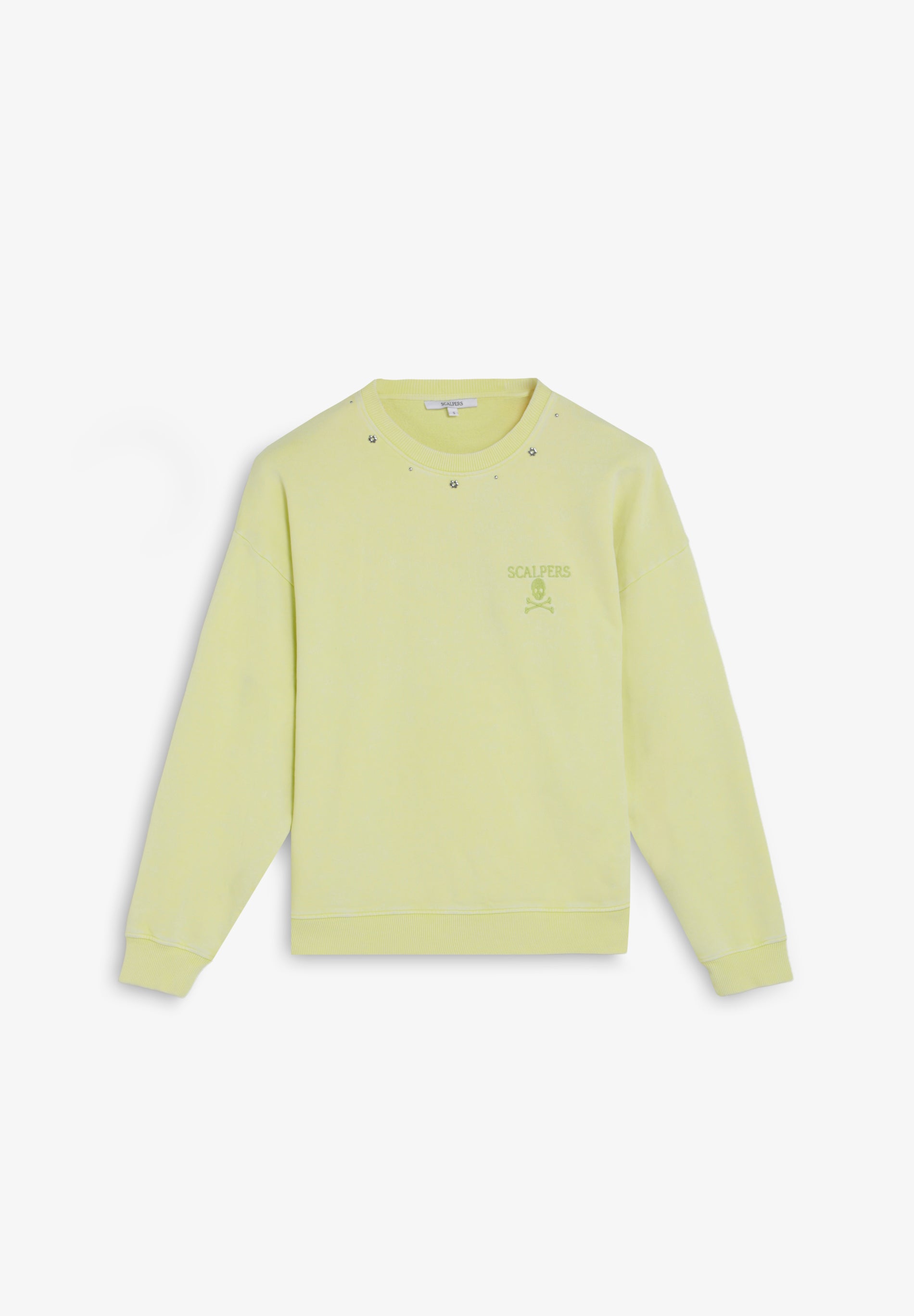 SCMARBLE STUDS SKULL SWEATER