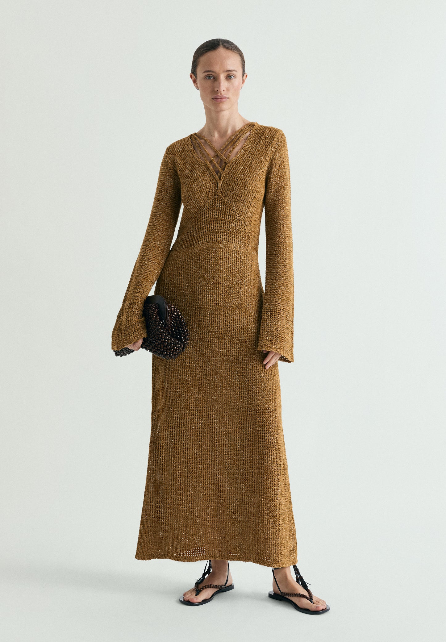 VESTIDO PUNTO HILO METALIZADO