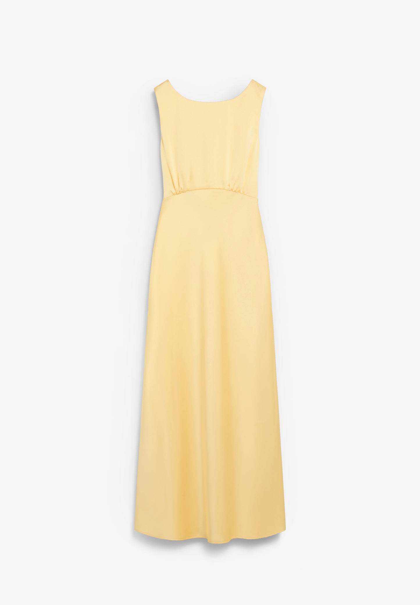 VESTIDO SATINADO CON ESPALDA DESCUBIERTA