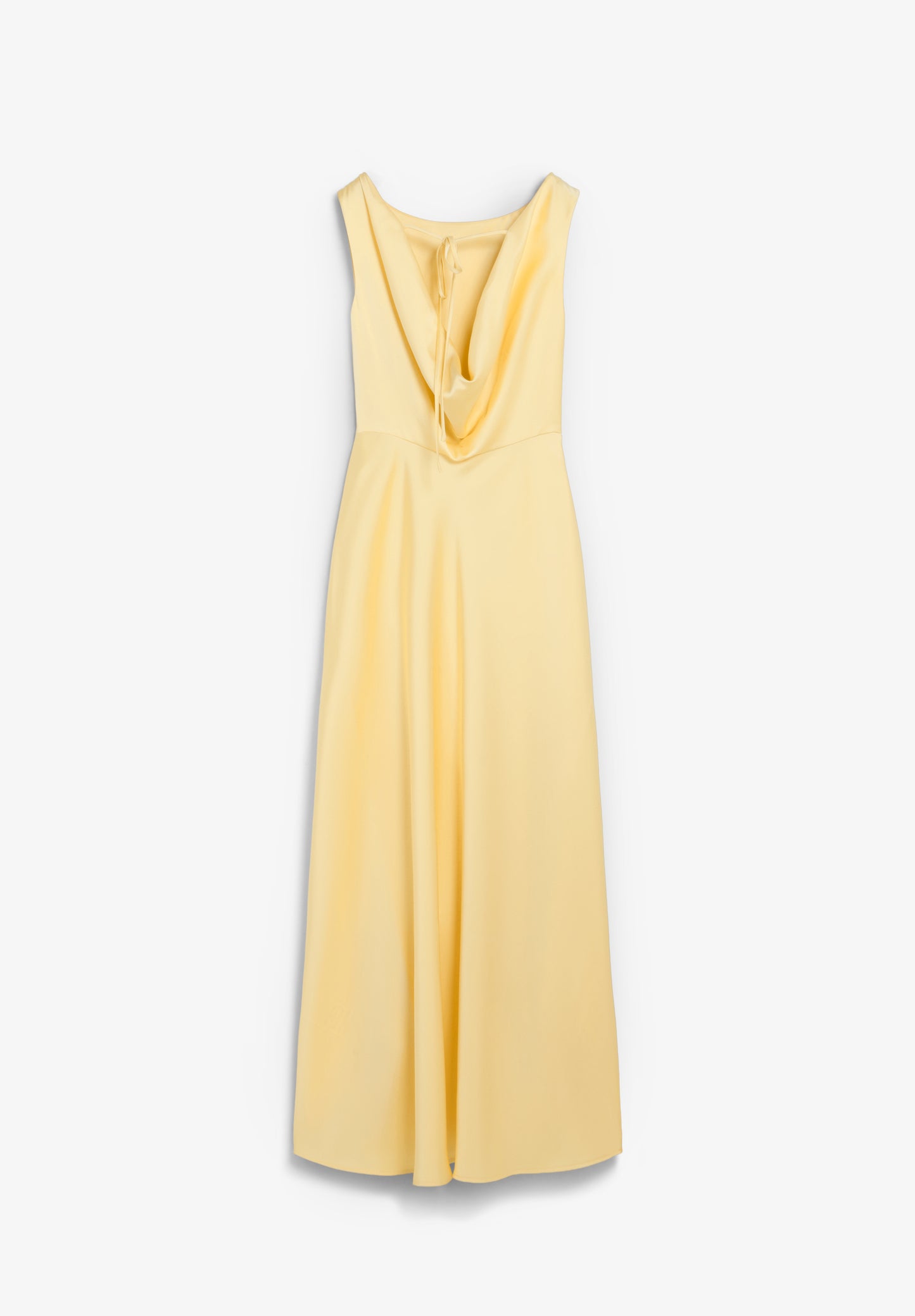 VESTIDO SATINADO CON ESPALDA DESCUBIERTA
