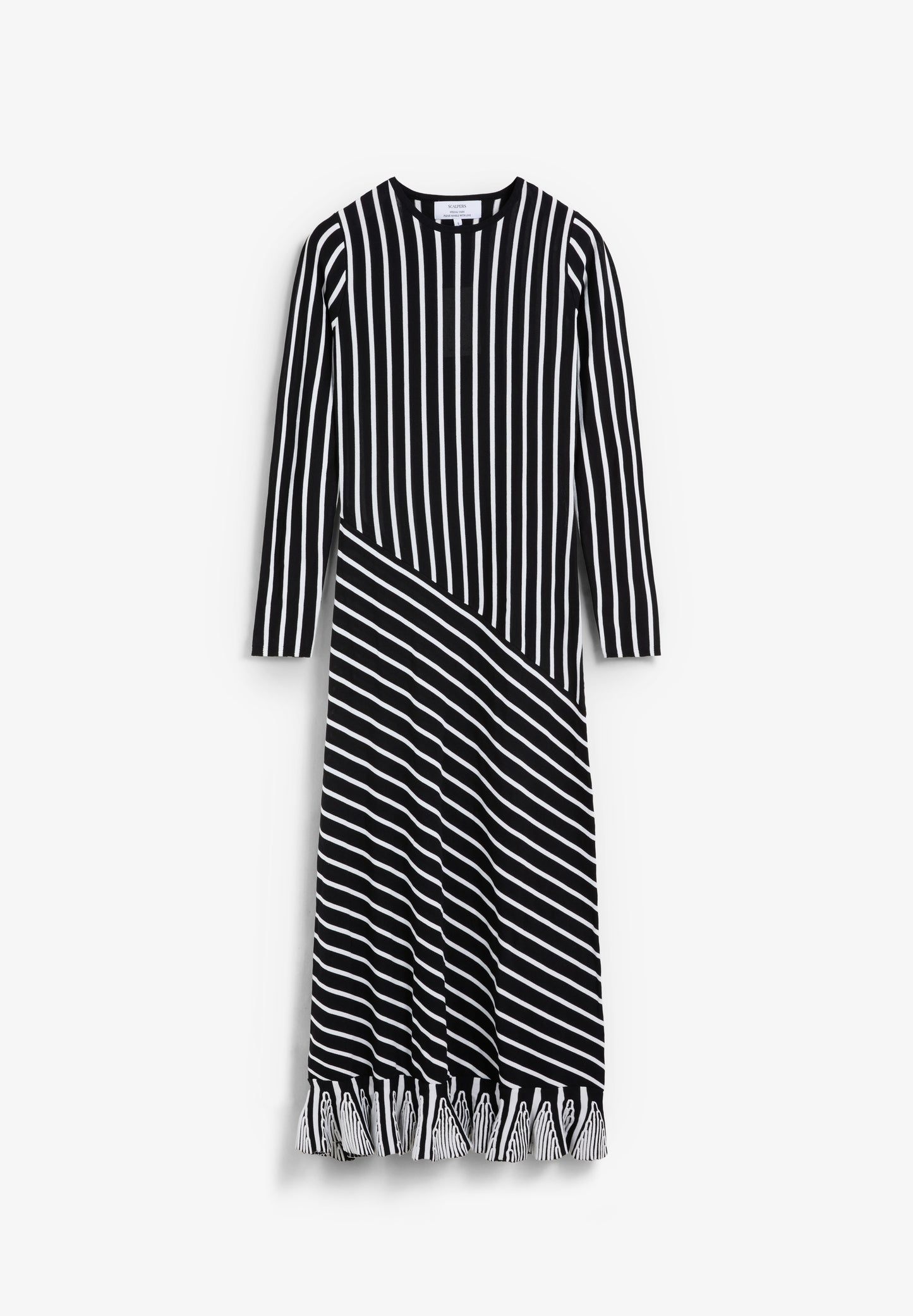 SCSTRIPES LS KNIT DRESS