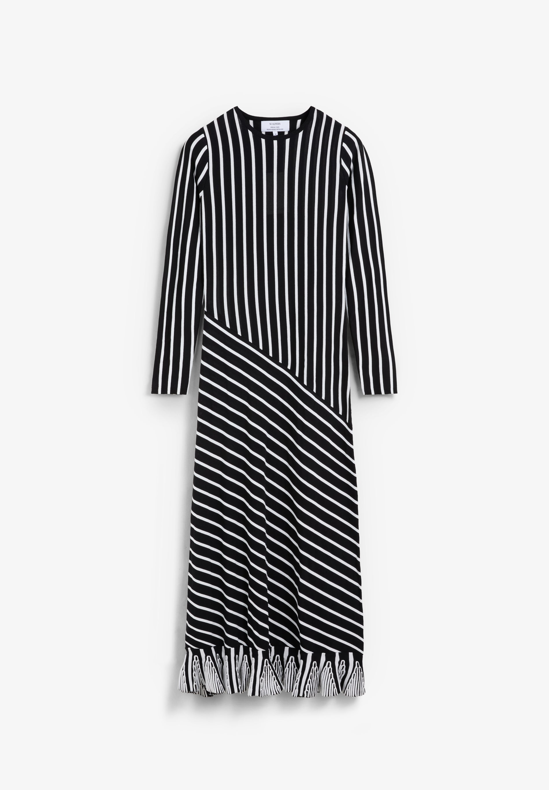 SCSTRIPES LS KNIT DRESS
