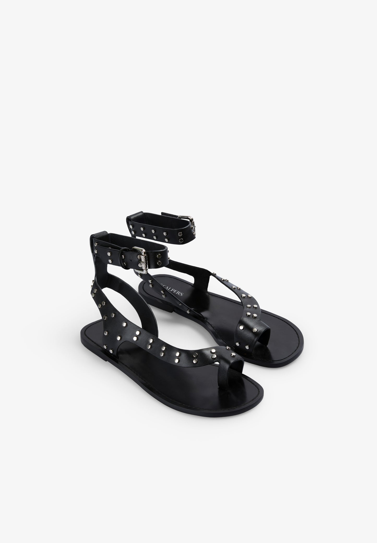 SANDALIAS PIEL TACHUELAS
