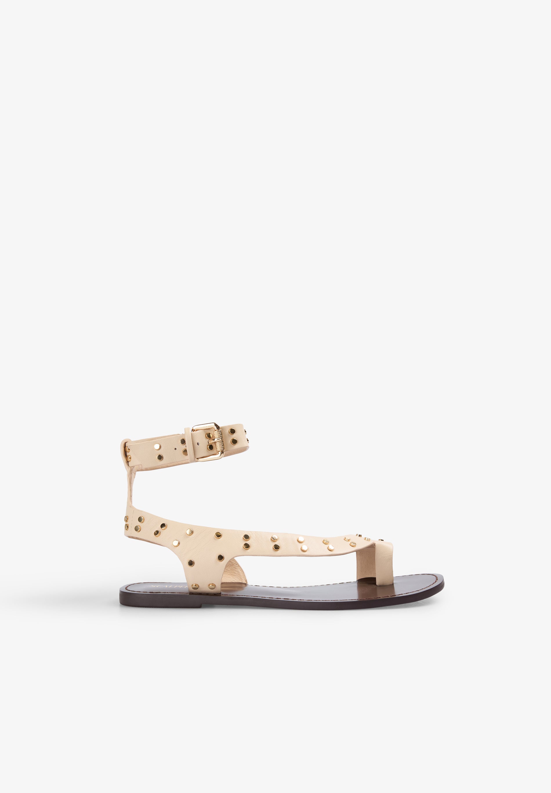 SANDALIAS PIEL TACHUELAS