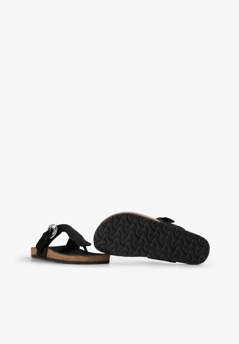 Sandalias hebilla vista lateral