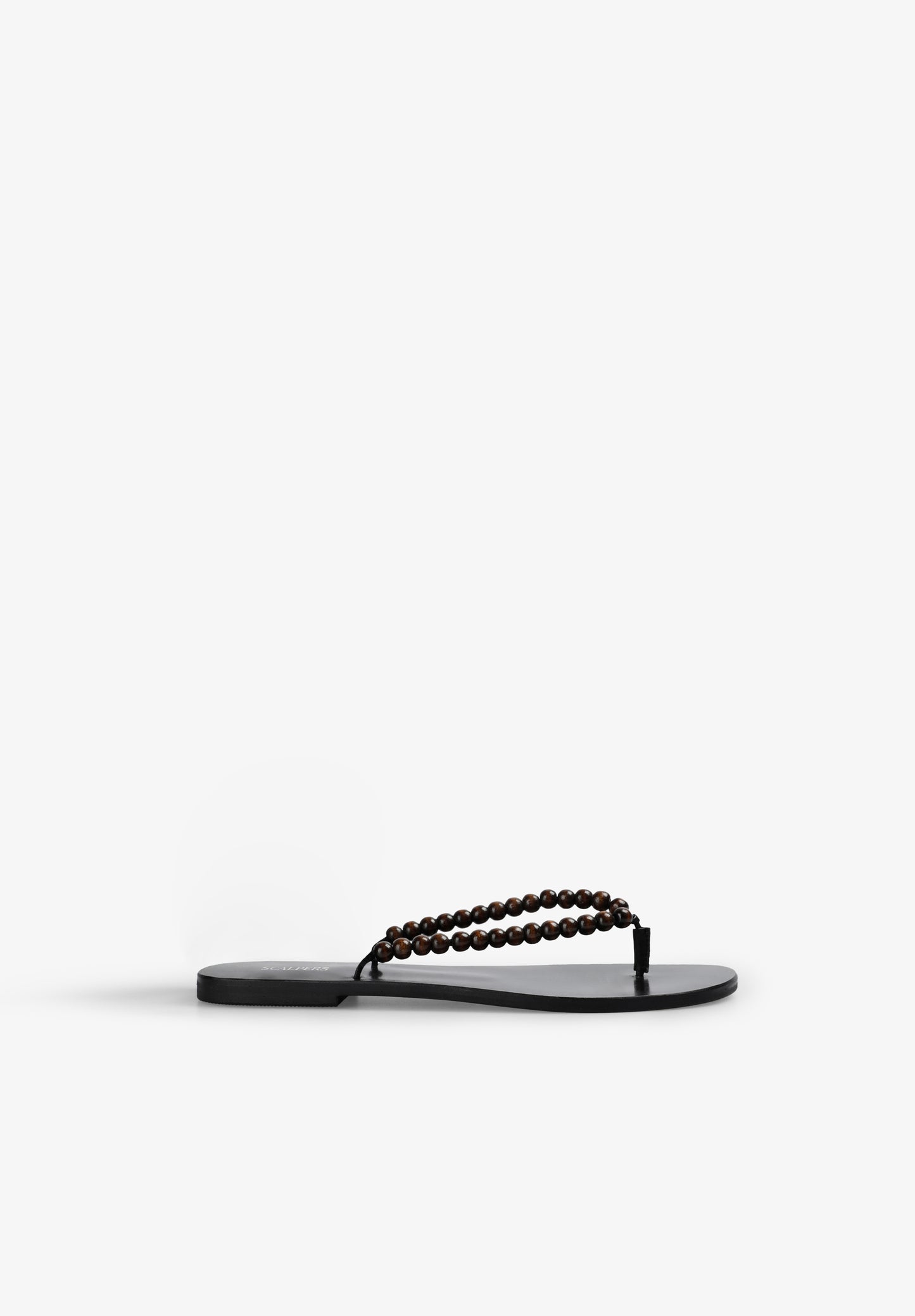 SANDALIAS PIEL CUENTAS