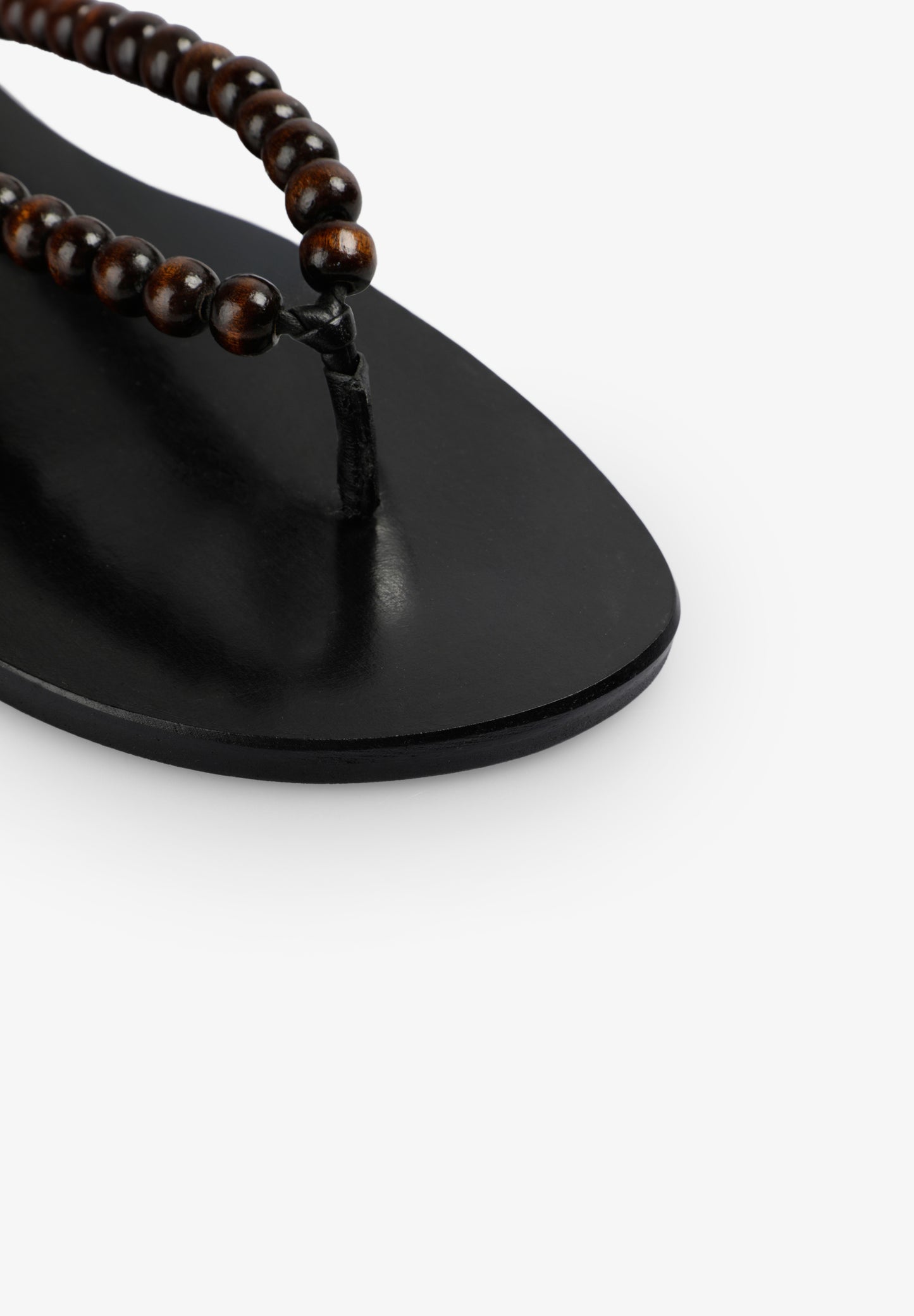 SANDALIAS PIEL CUENTAS