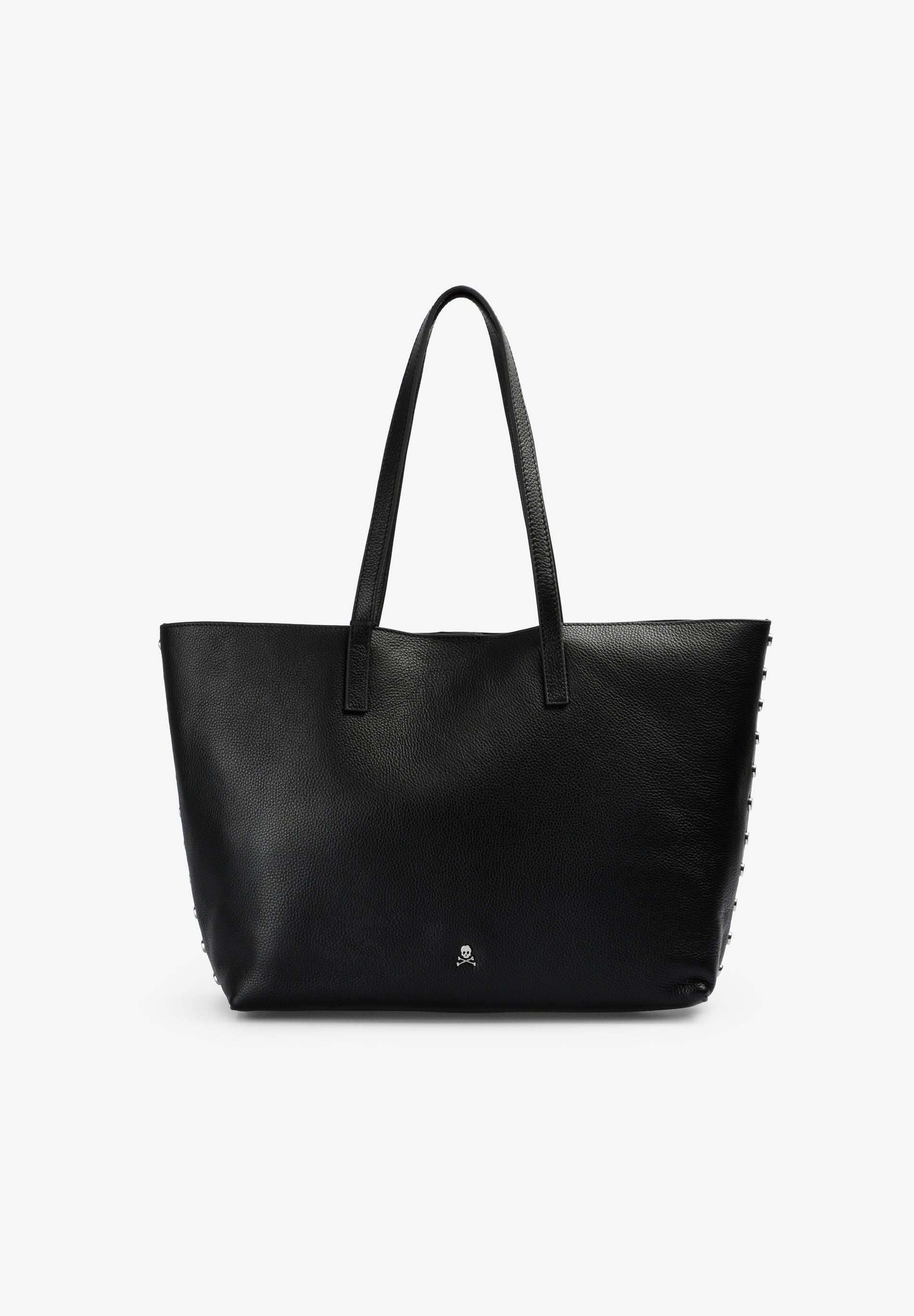 BOLSO PIEL SHOPPER APLIQUES