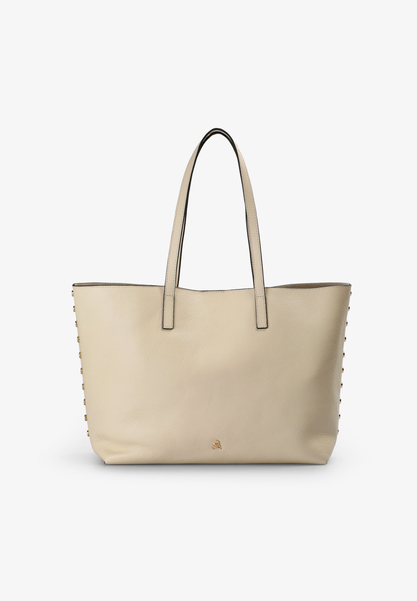 BOLSO PIEL SHOPPER APLIQUES
