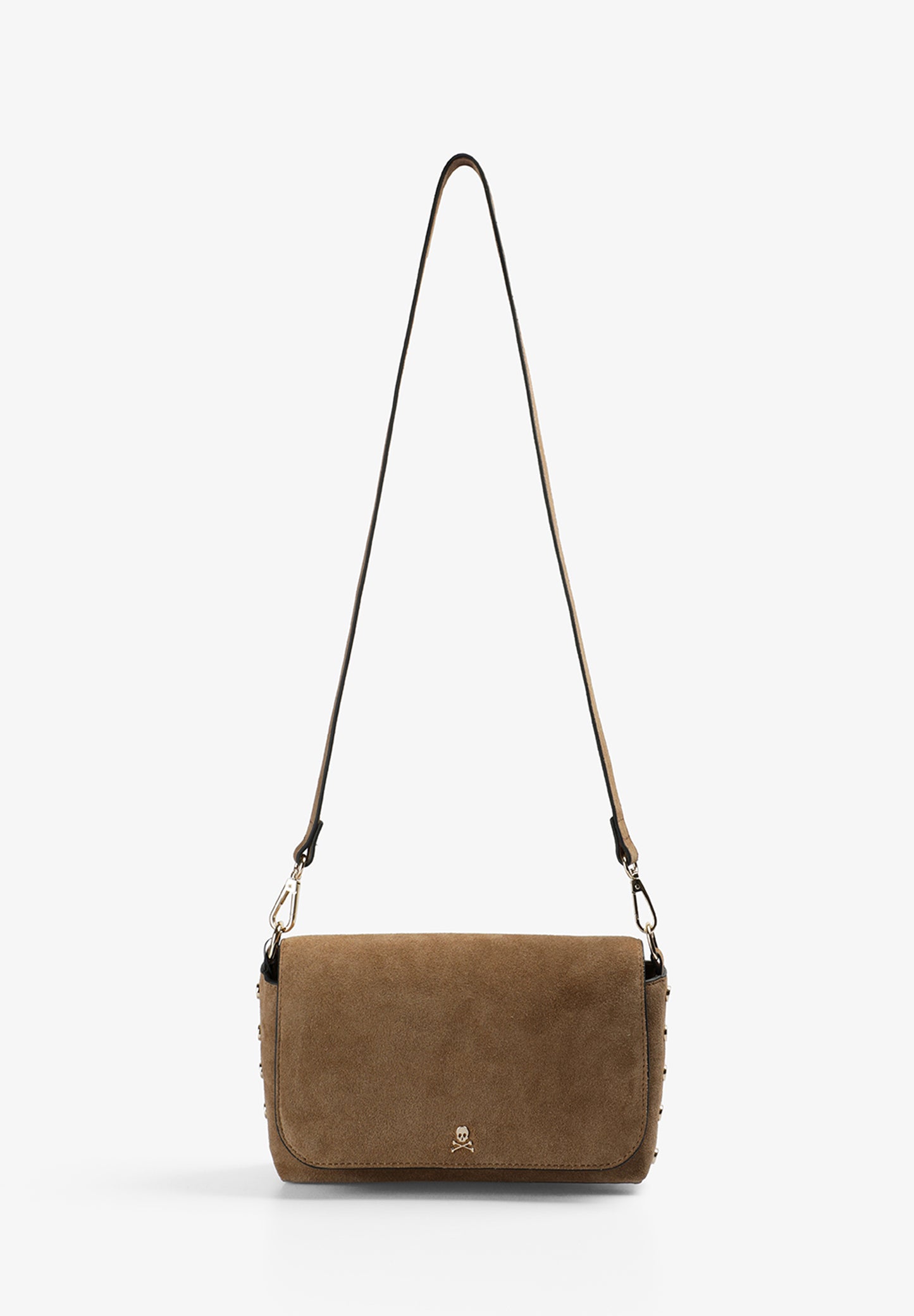 BOLSO BANDOLERA ANTE TACHUELAS