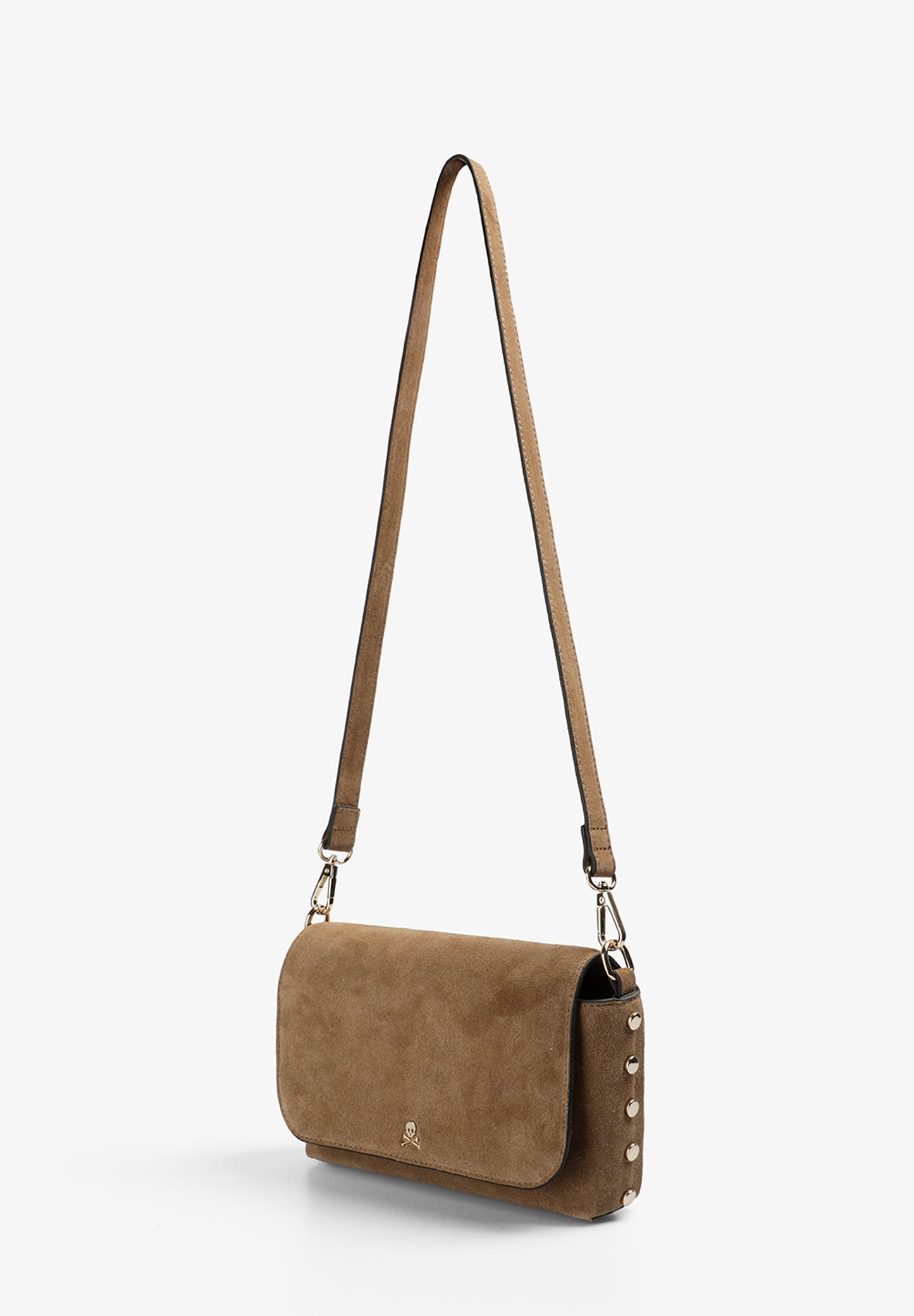 BOLSO BANDOLERA ANTE TACHUELAS
