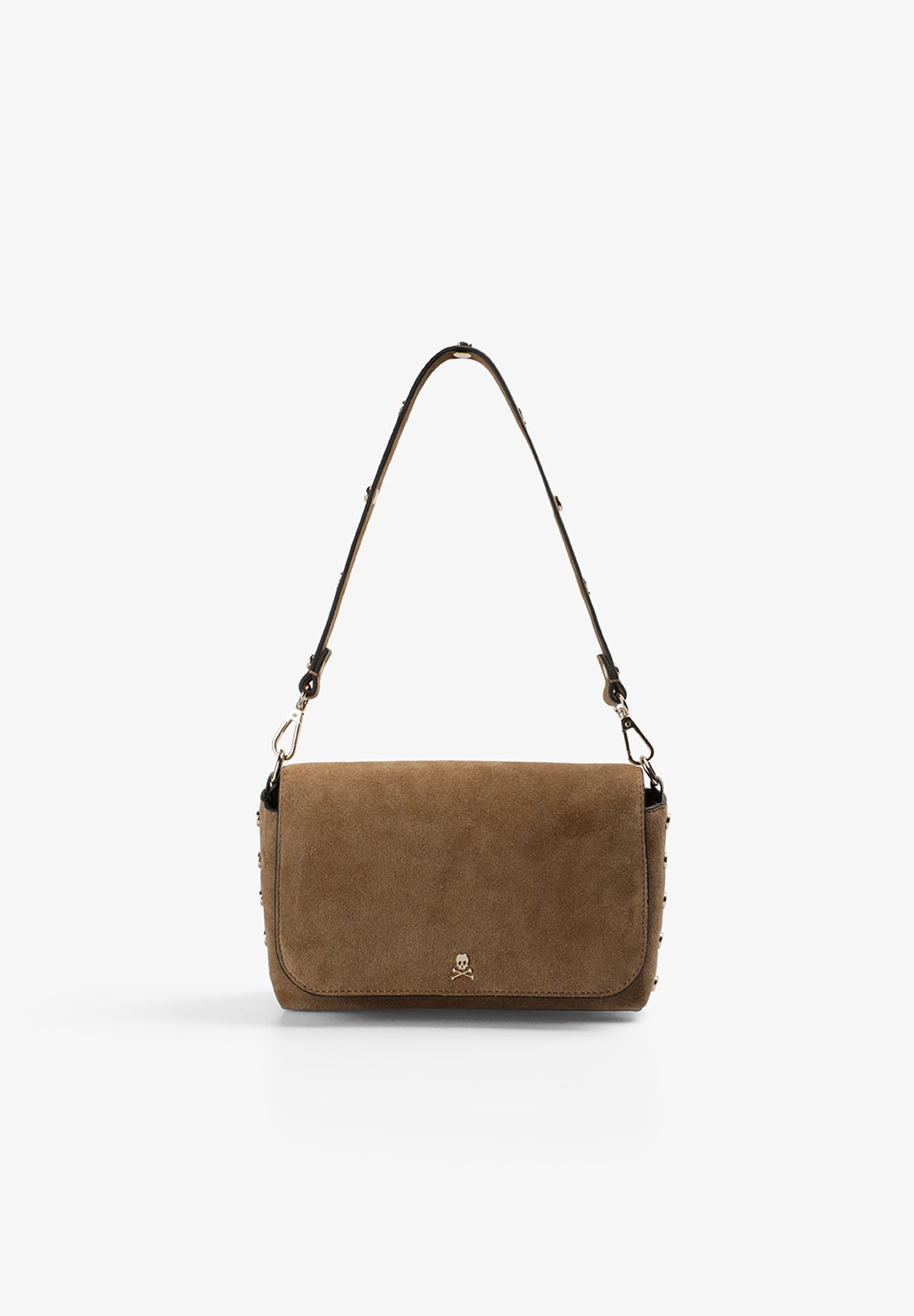 BOLSO BANDOLERA ANTE TACHUELAS