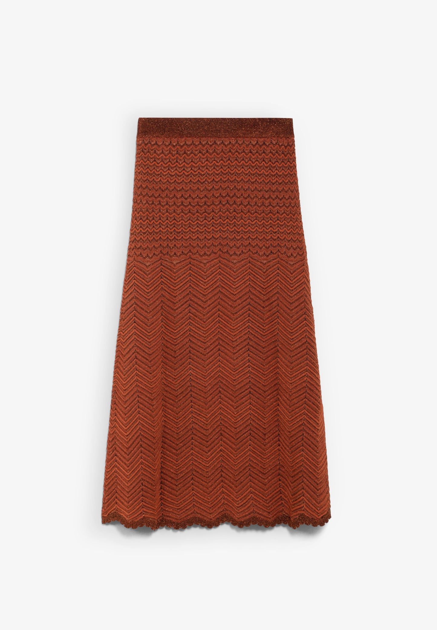 FALDA PUNTO HILO METALIZADO