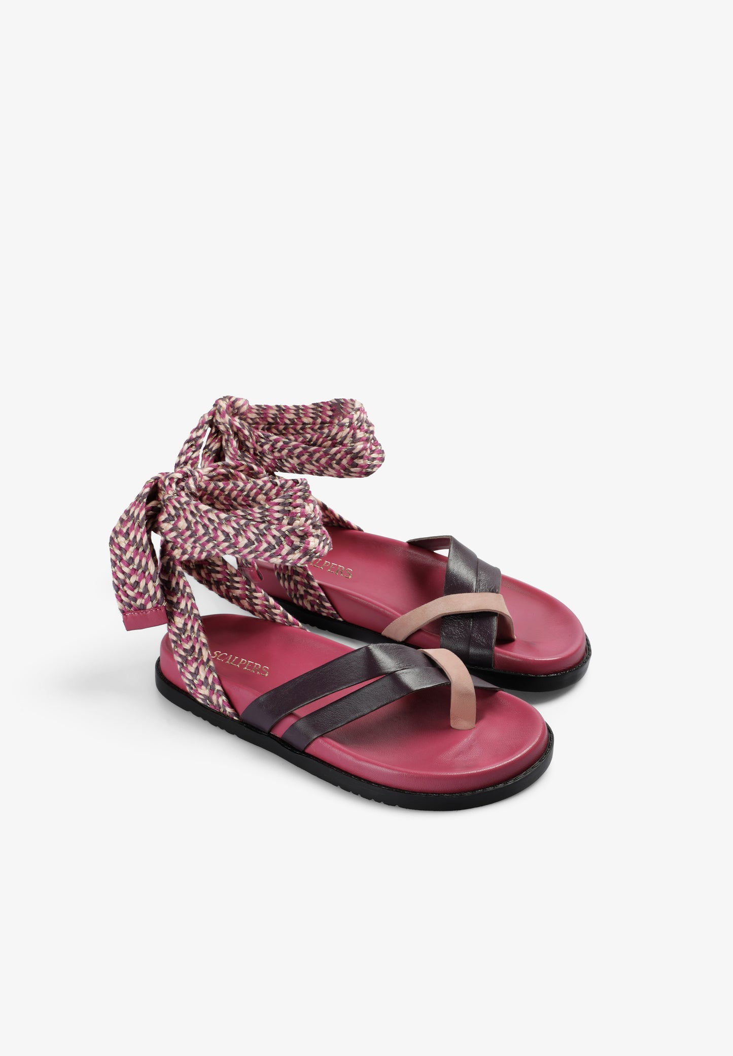 SANDALIAS TIRAS MULTICOLOR