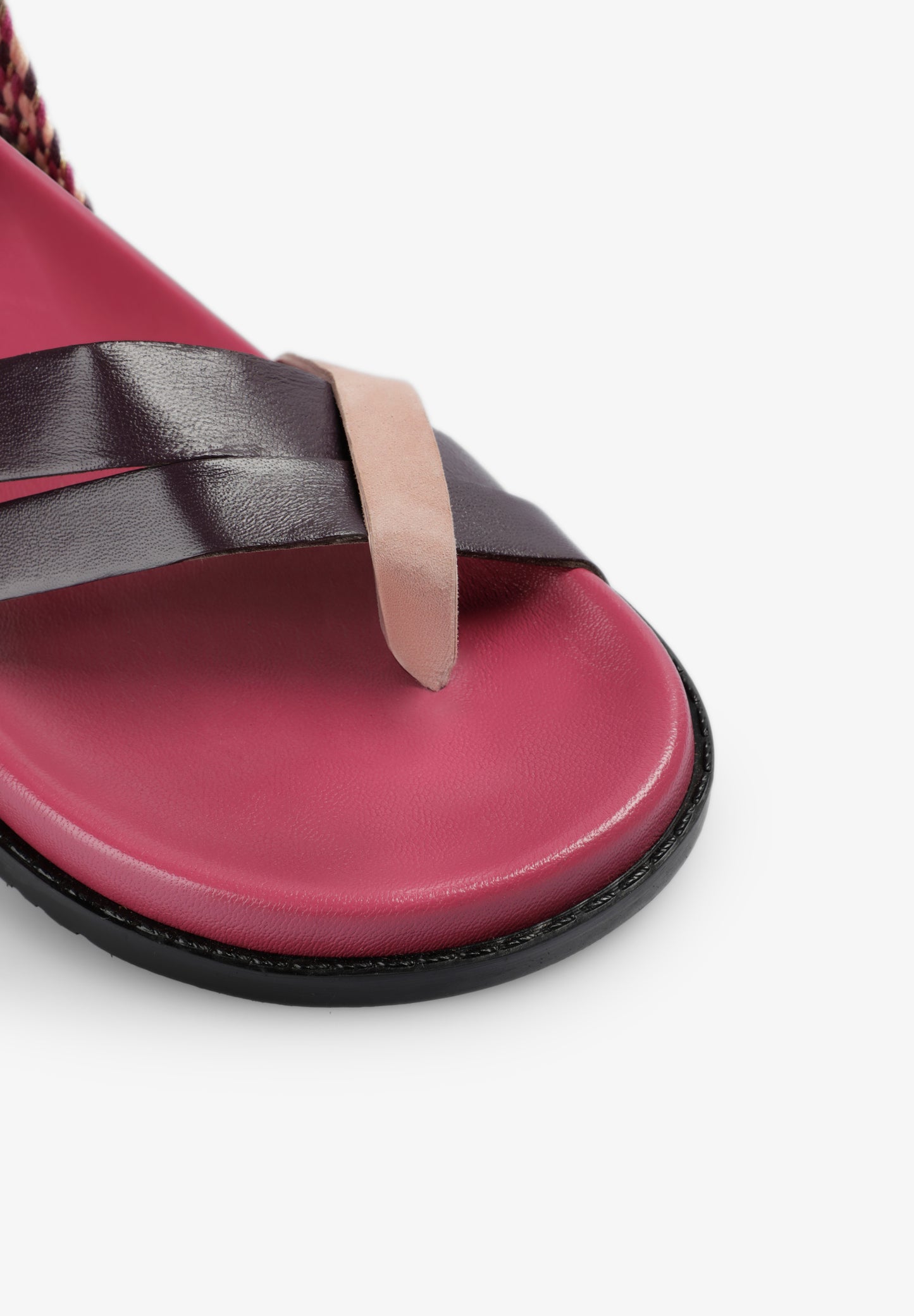 SANDALIAS TIRAS MULTICOLOR