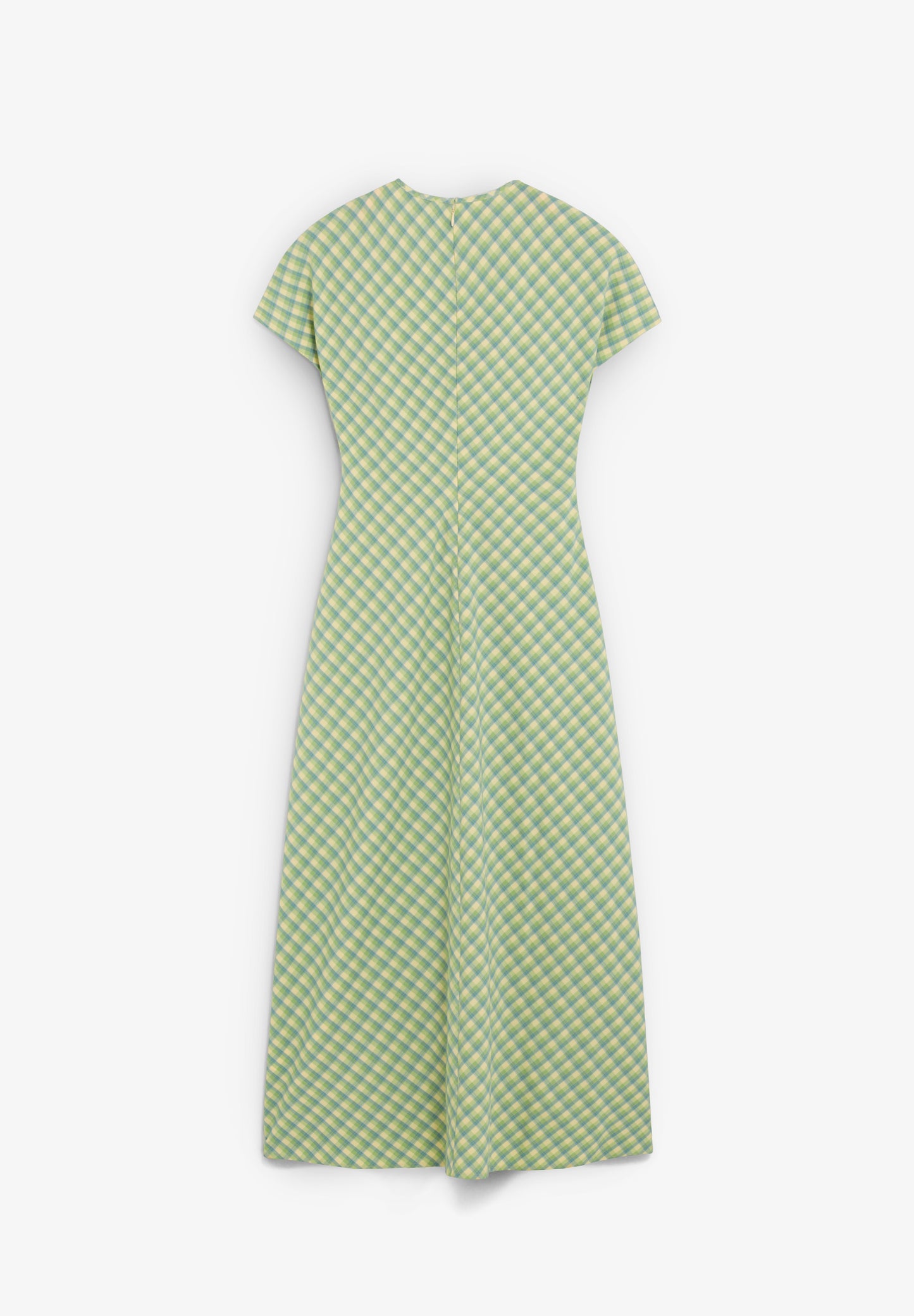 VESTIDO MIDI ESTAMPADO CUADROS