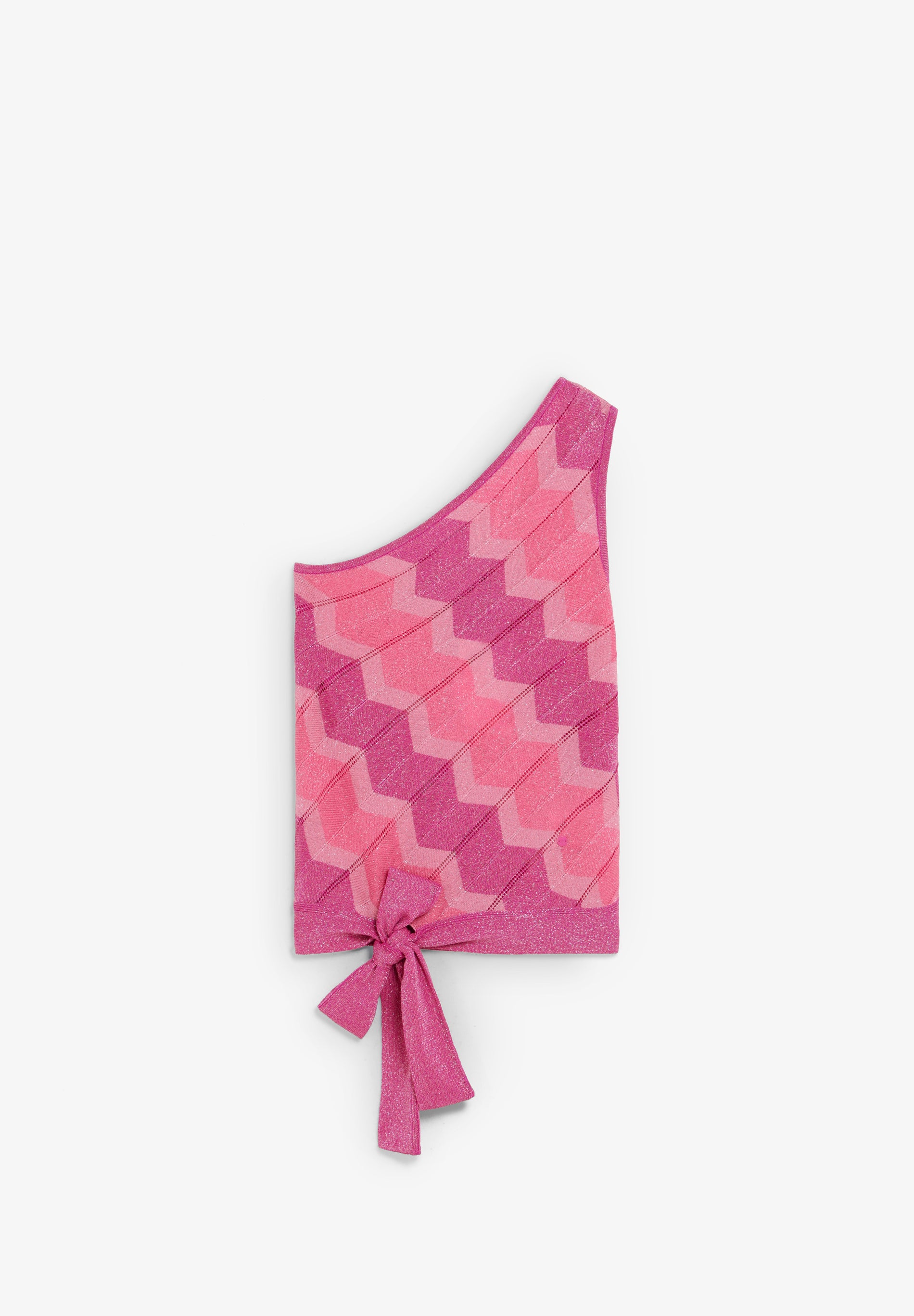 TOP ASIMÉTRICO PUNTO LÚREX