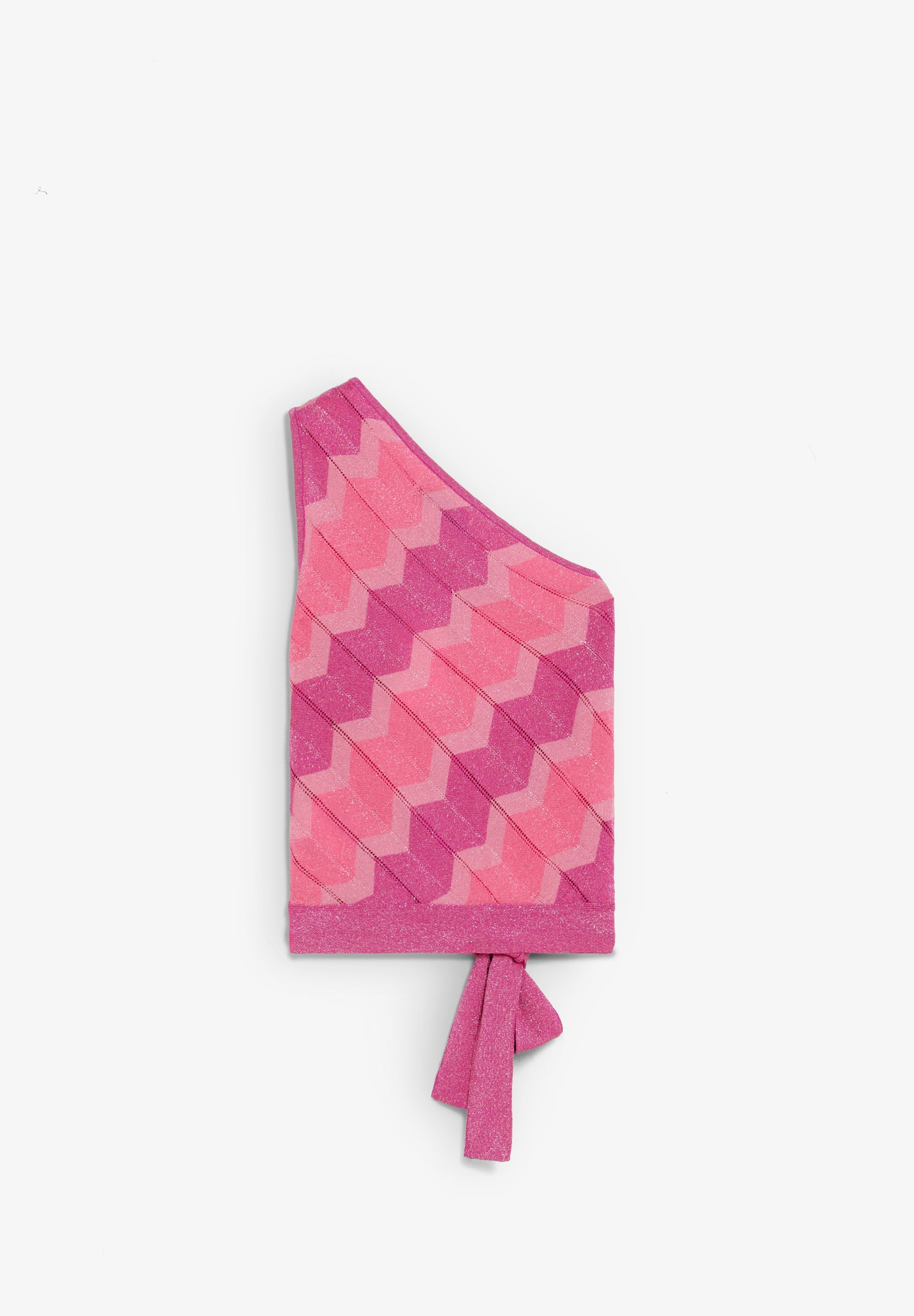 TOP ASIMÉTRICO PUNTO LÚREX