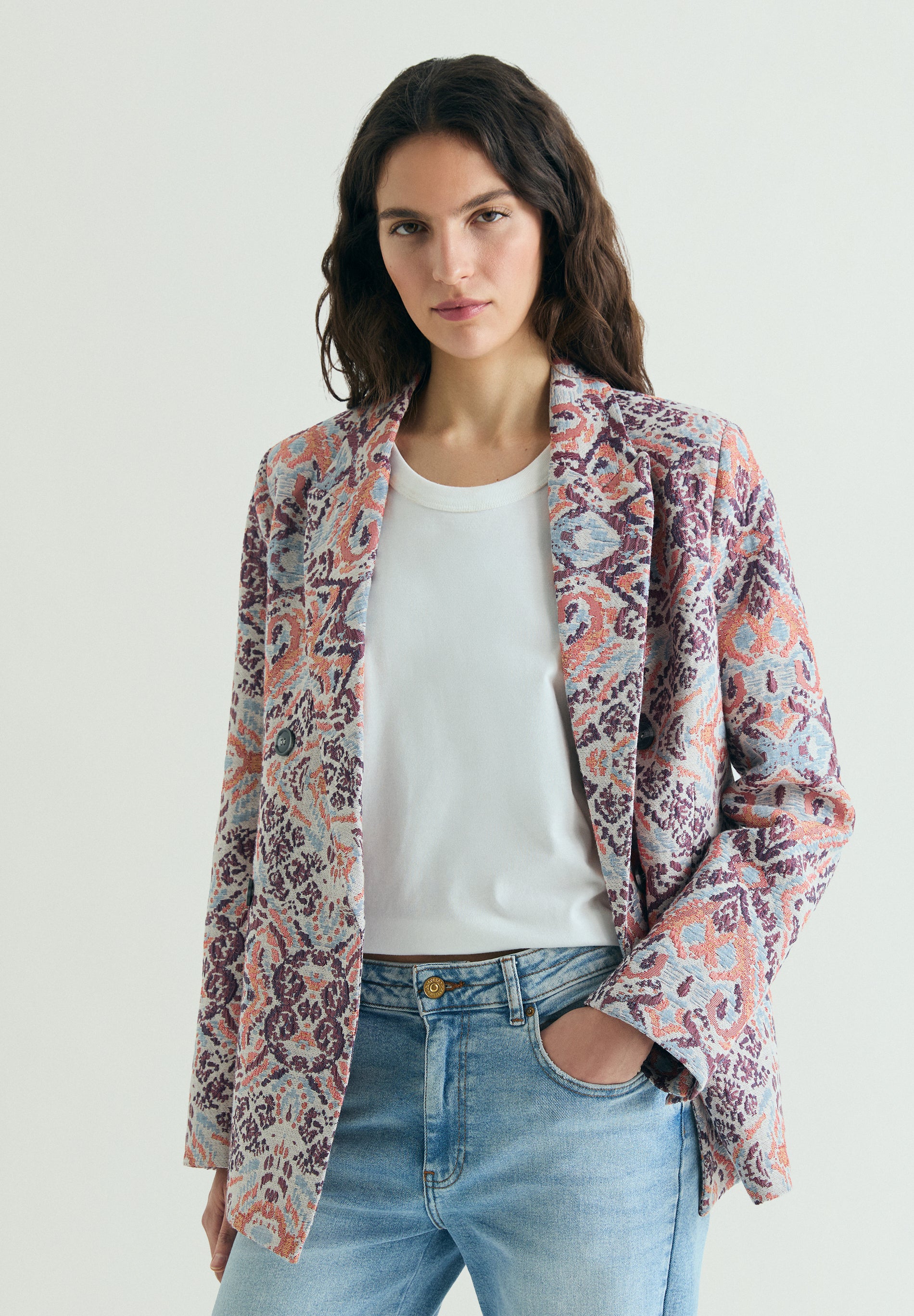 BLAZER ESTAMPADO JACQUARD