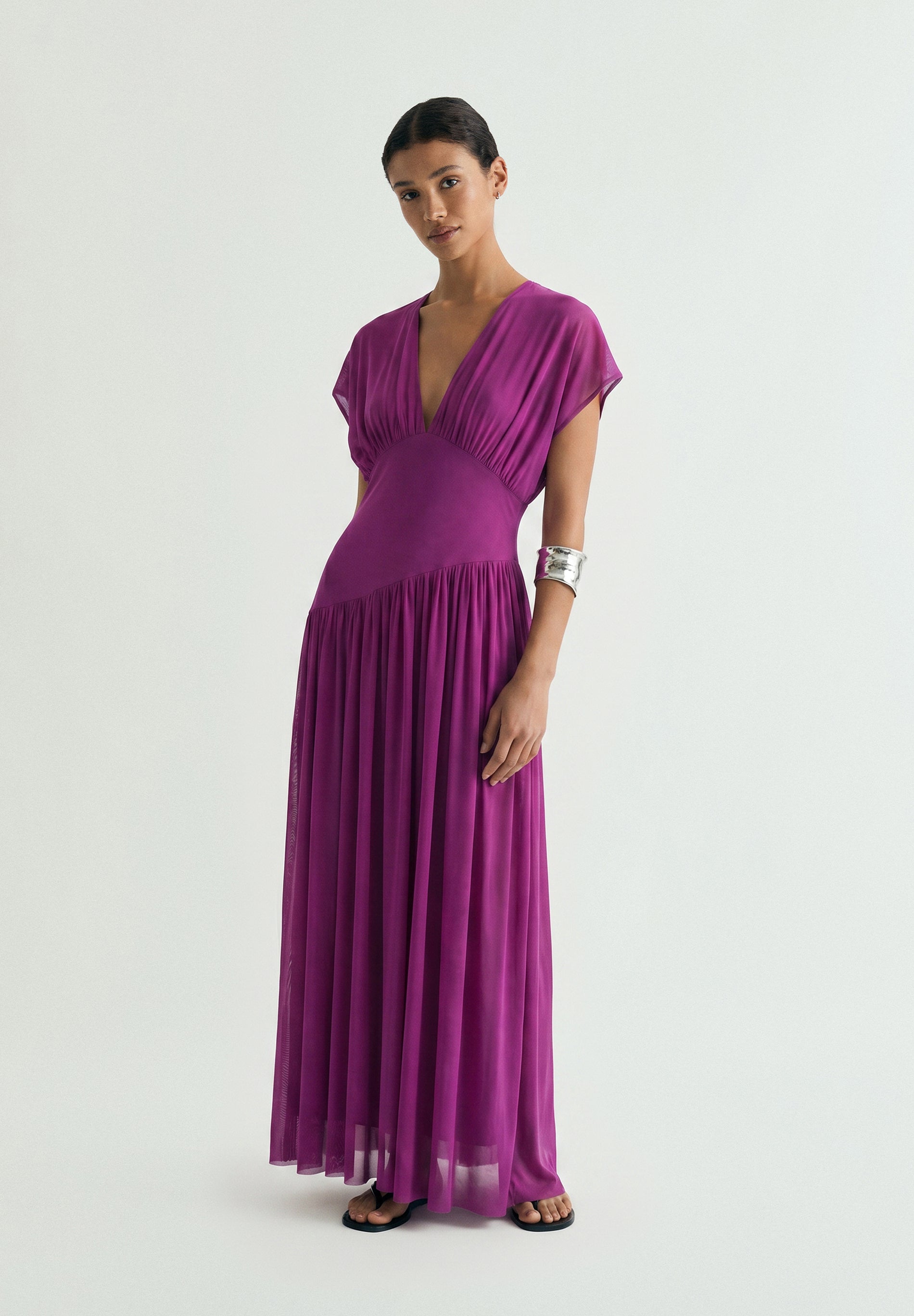 VESTIDO MAXI GASA
