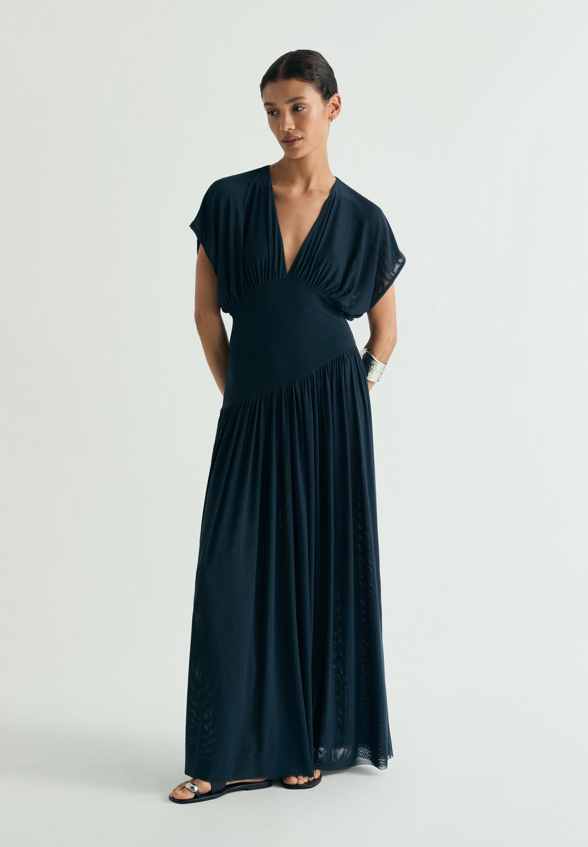 VESTIDO MAXI GASA