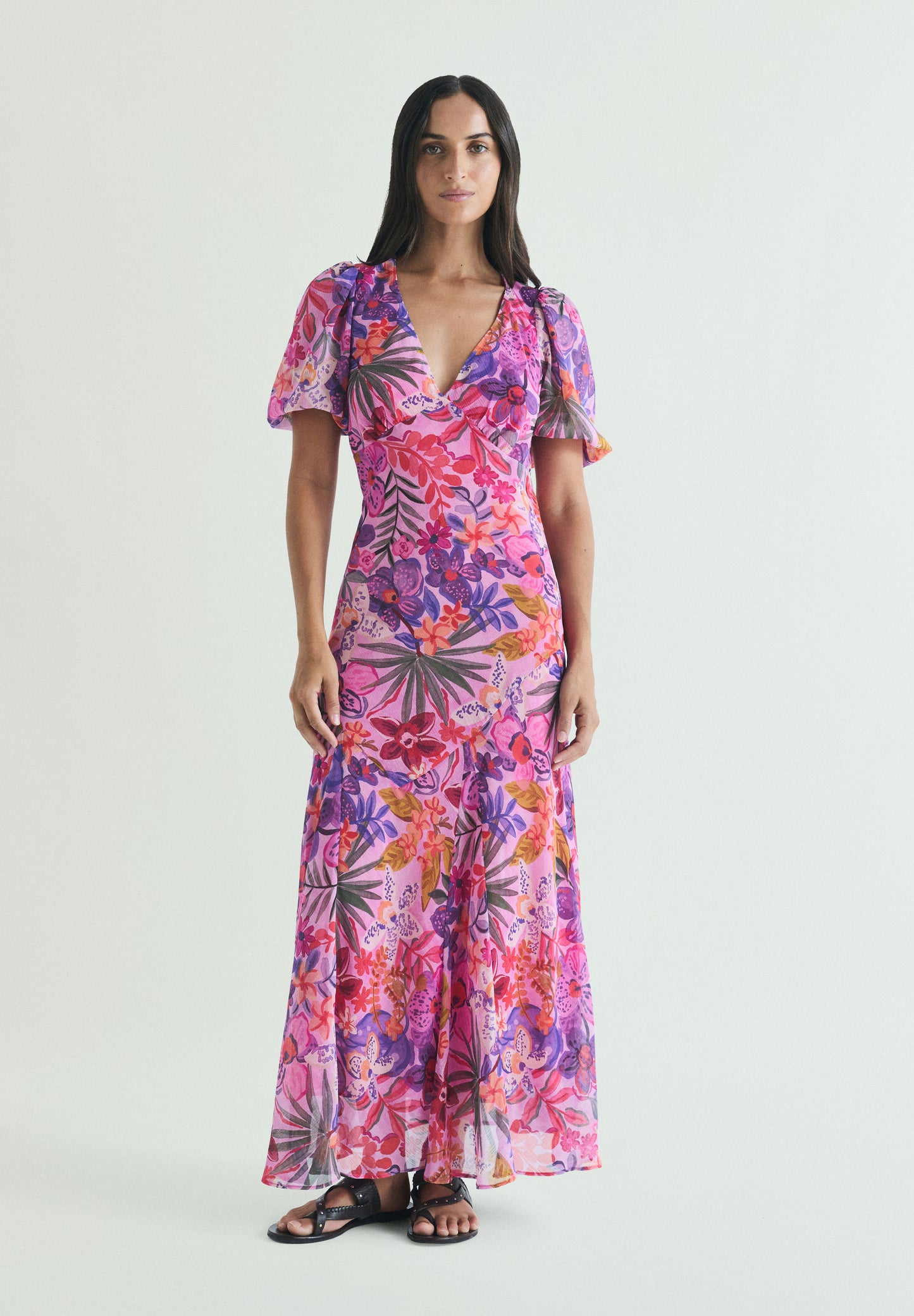 VESTIDO MAXI ESTAMPADO FLORAL