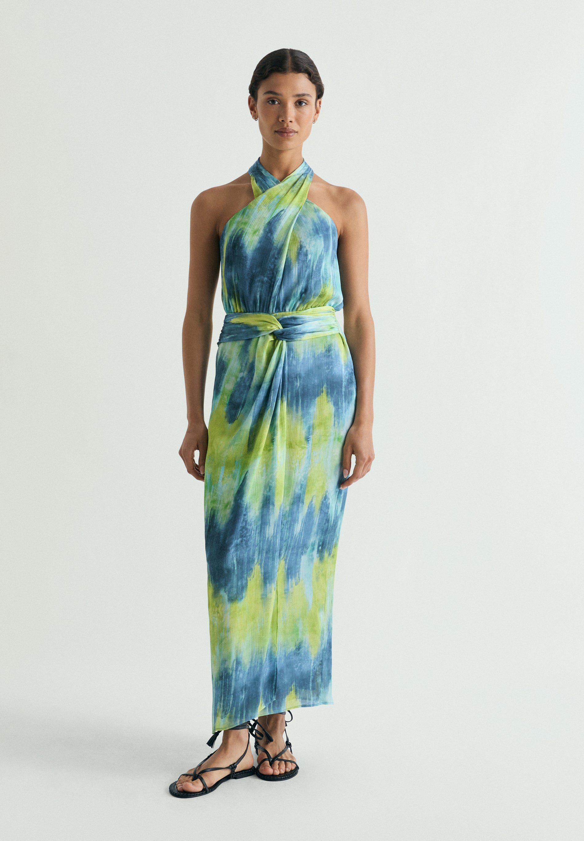 VESTIDO MIDI TIE DYE NUDO