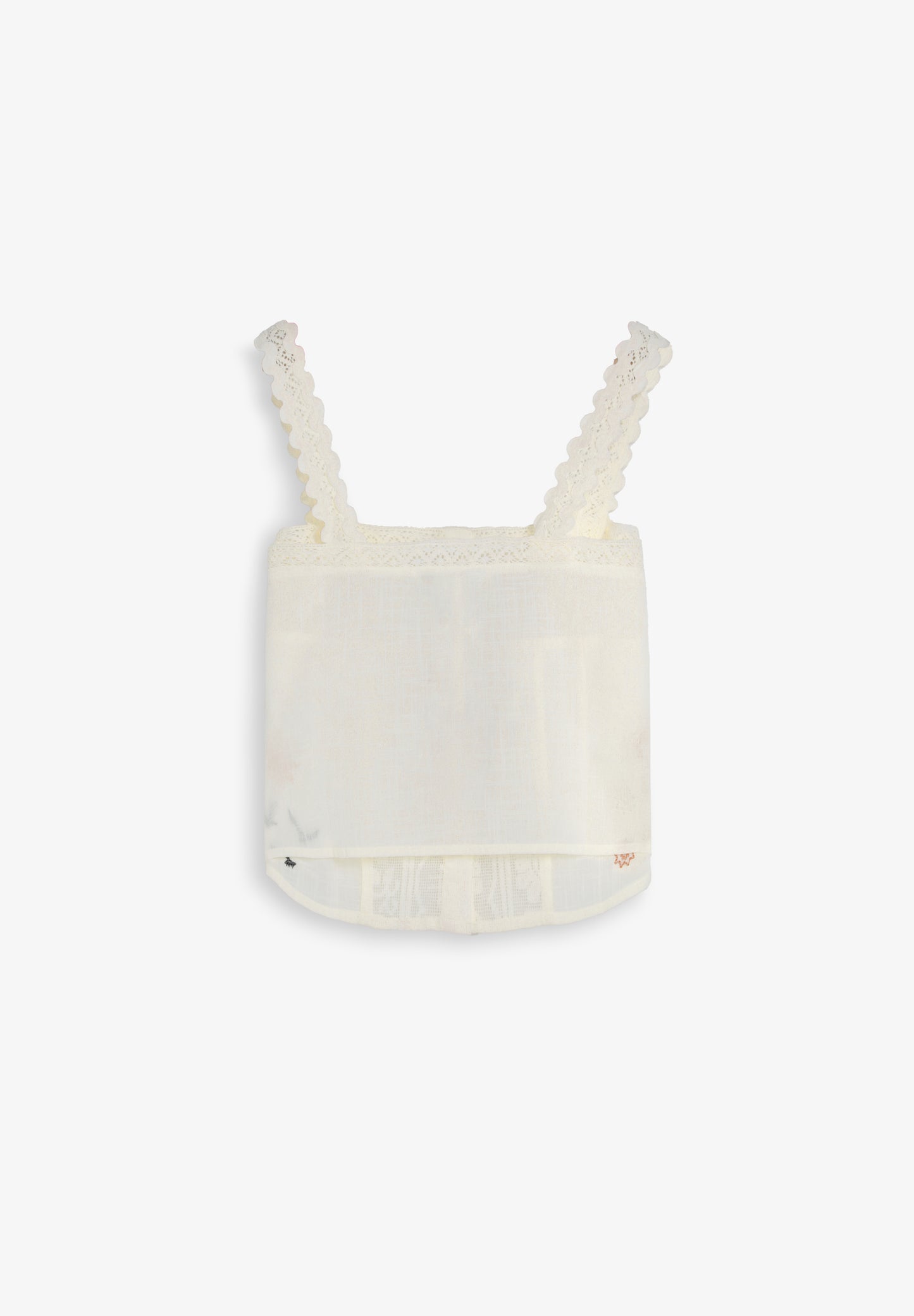 TOP BORDADOS CON ENCAJE