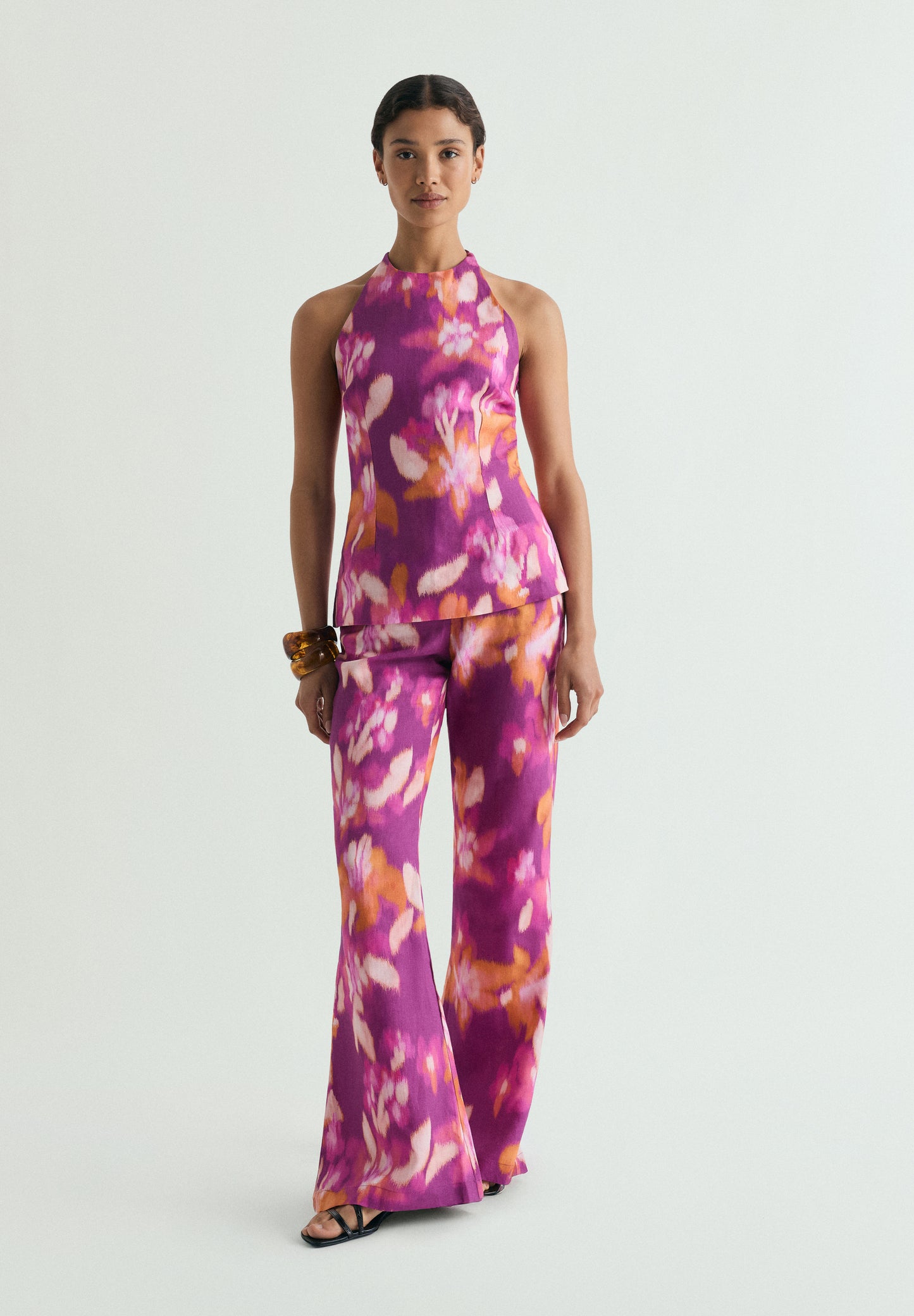 TOP LINO ESTAMPADO FLORAL