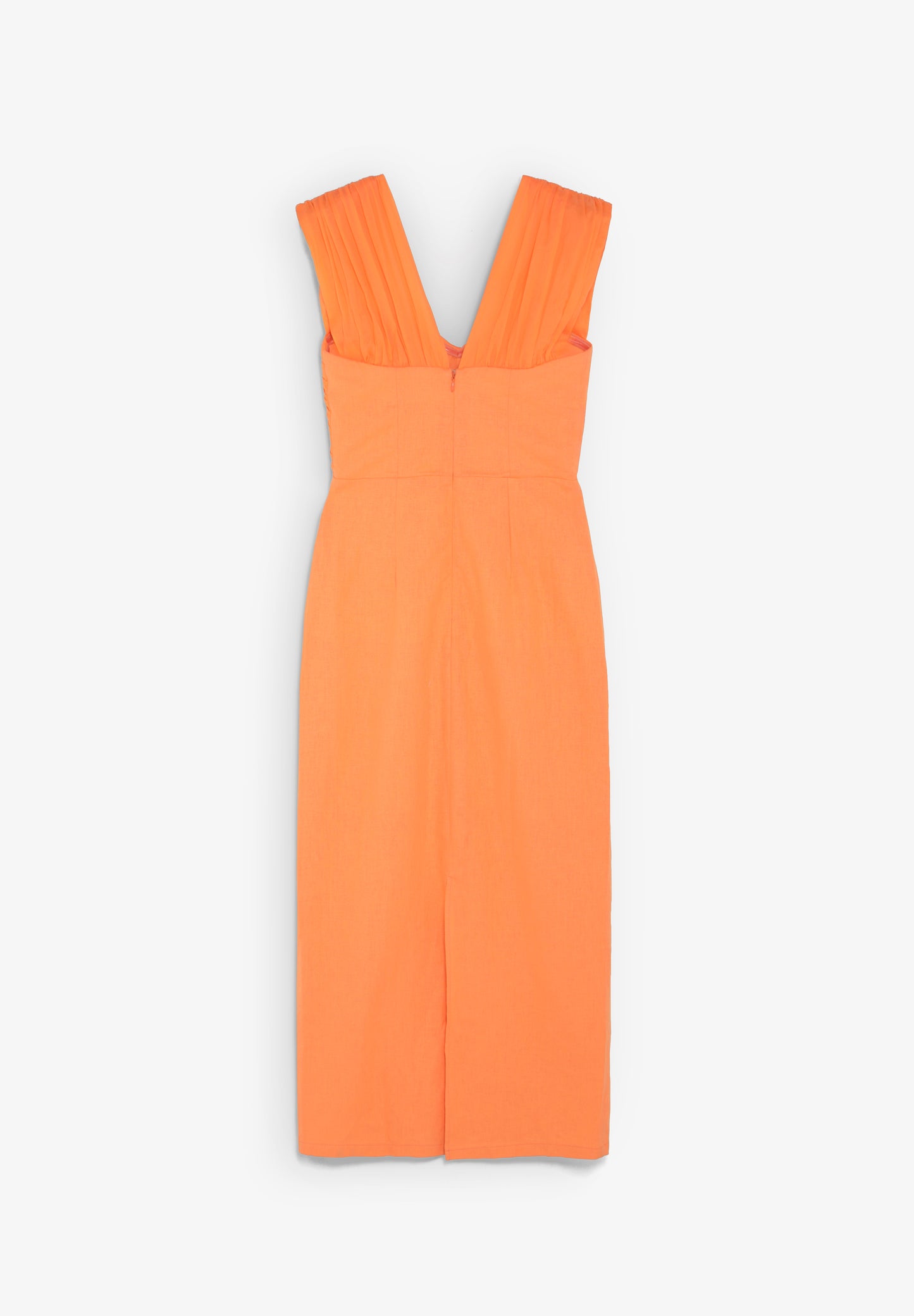 VESTIDO LINO DRAPEADO