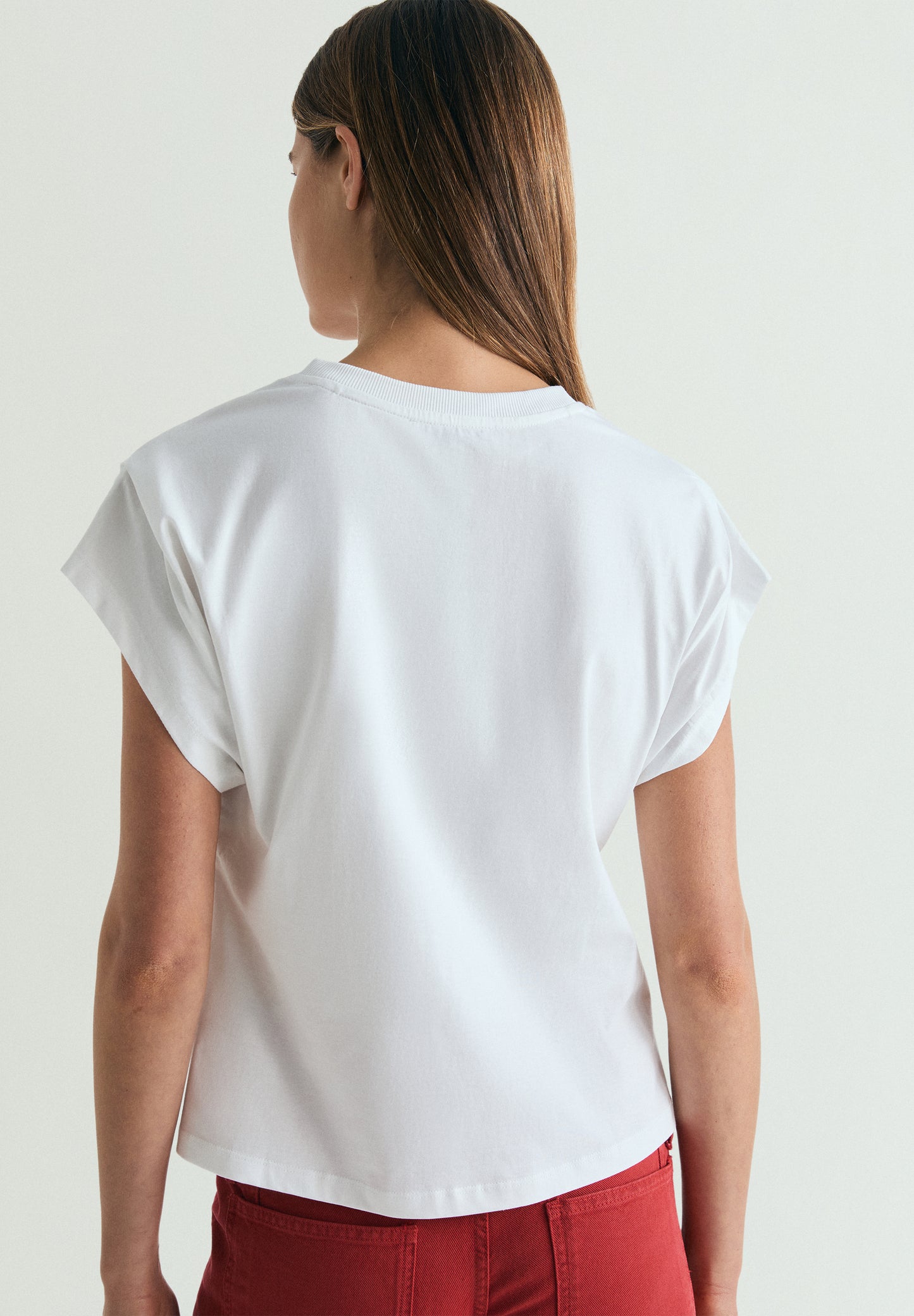 CAMISETA MANGA CORTA COLGANTE