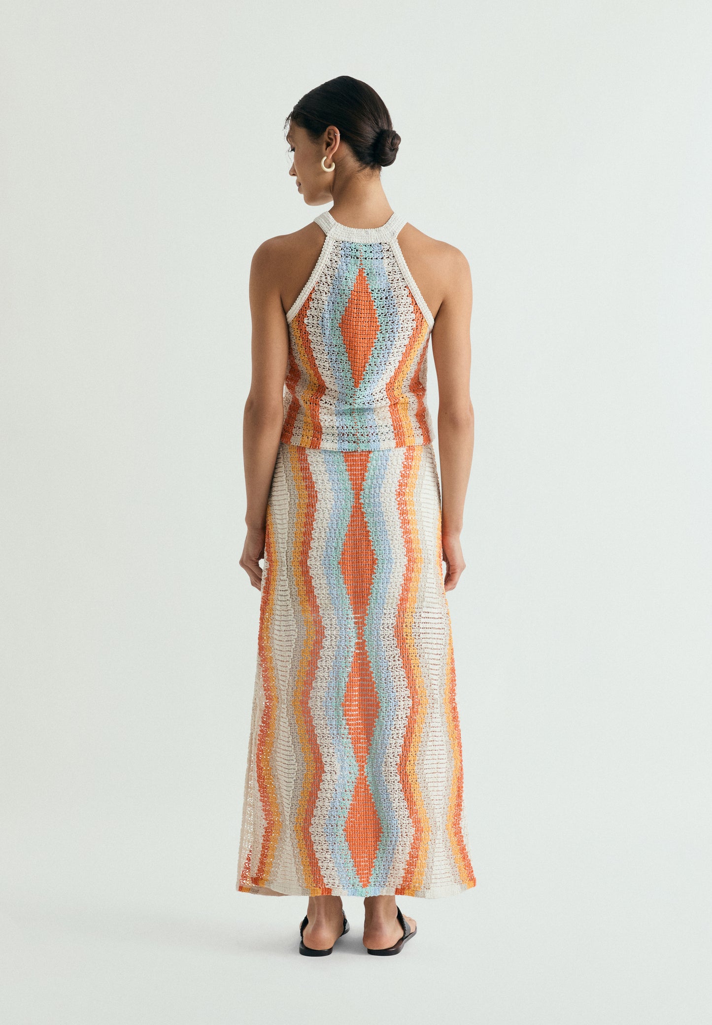 FALDA CROCHET MULTICOLOR