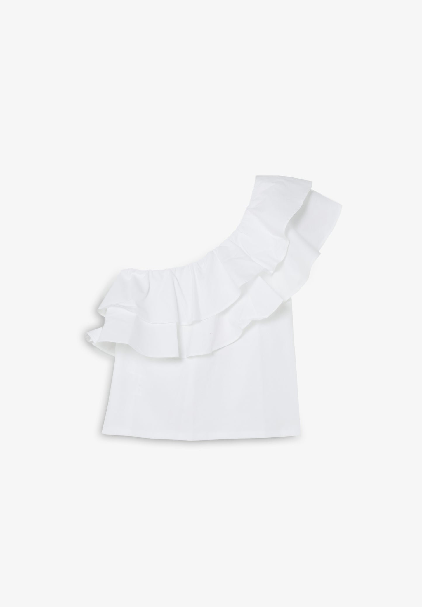 CAMISETA ASIMÉTRICA VOLANTE