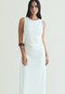 VESTIDO MIDI CON COLLAR