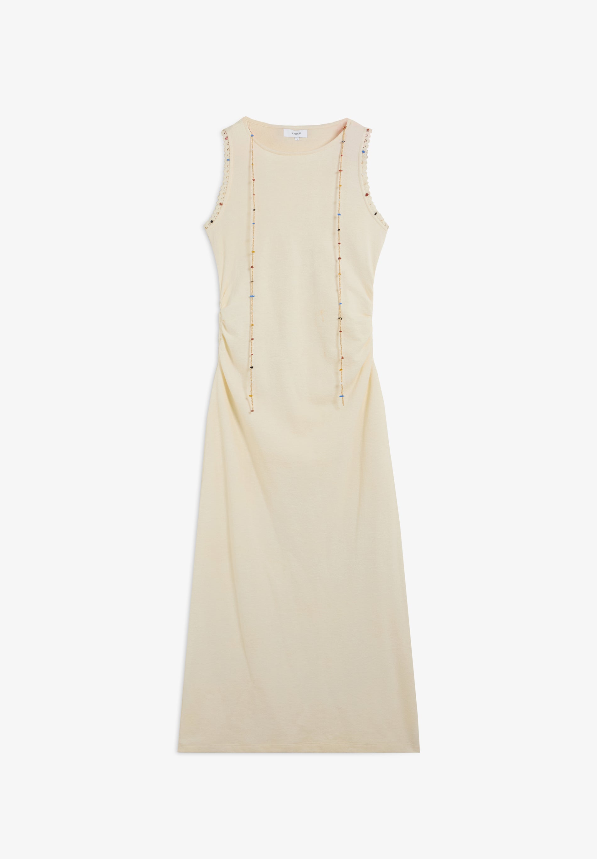 VESTIDO MIDI CON COLLAR