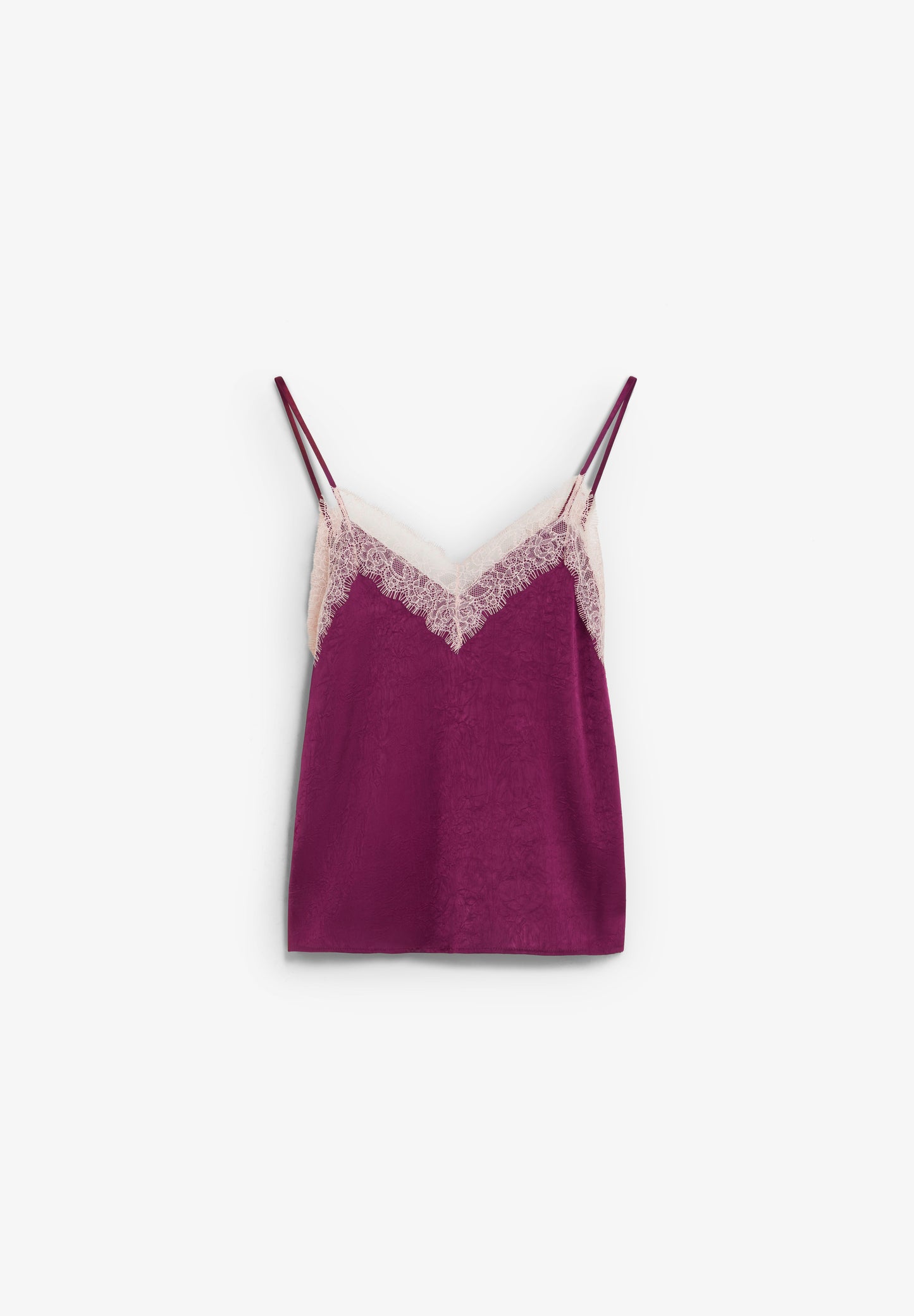 TOP SATINADO ENCAJE