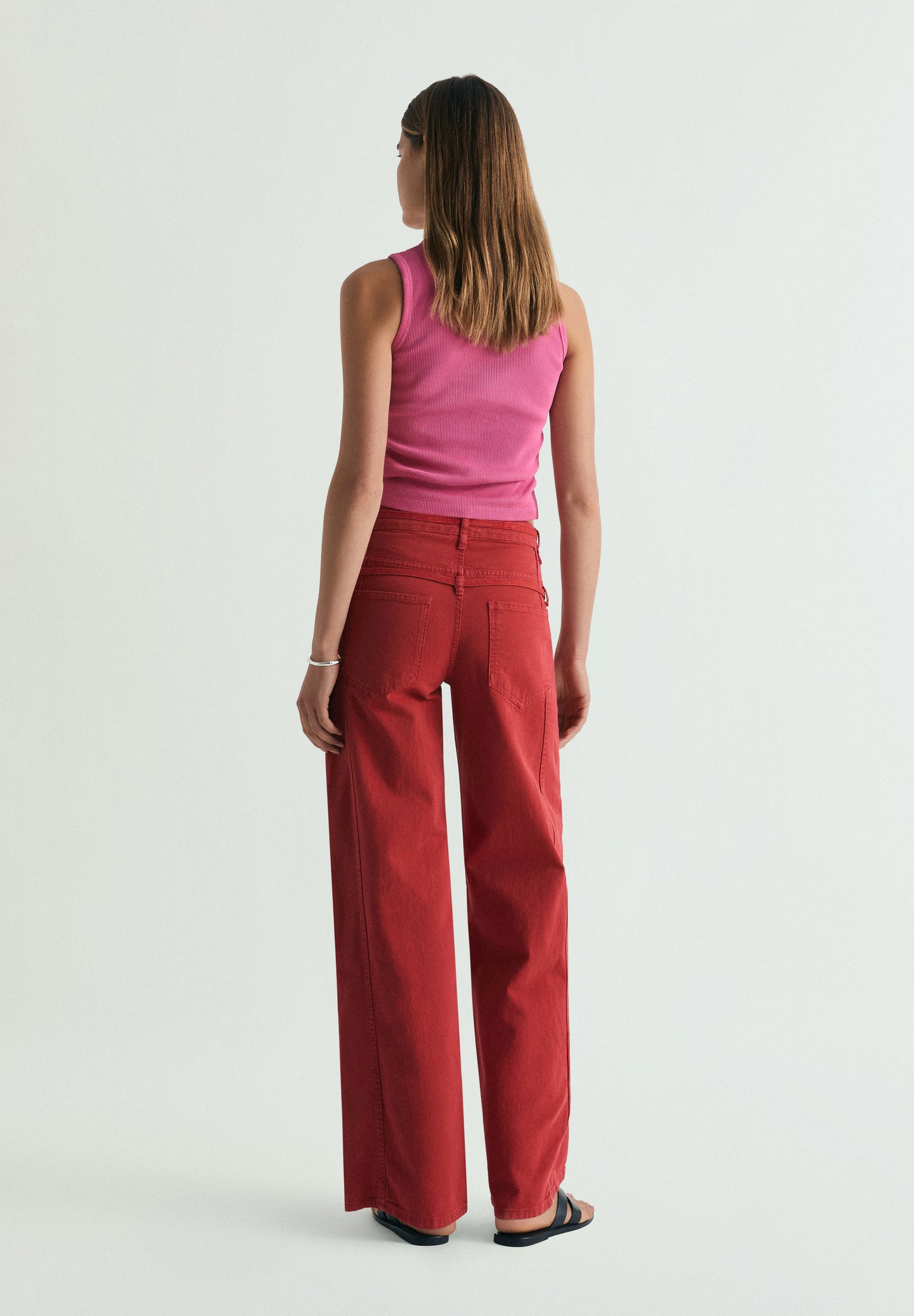 PANTALÓN DENIM DOBLE CINTURÓN