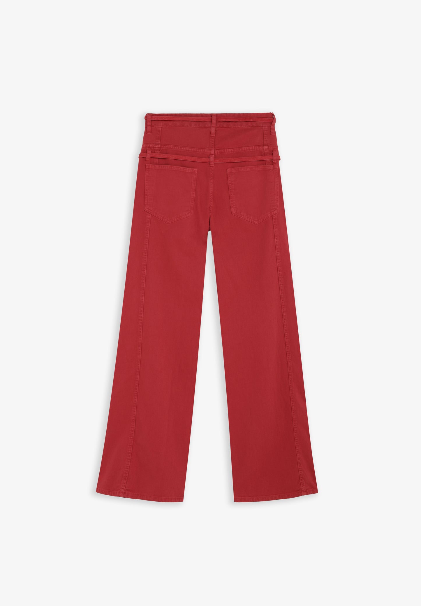 PANTALÓN DENIM DOBLE CINTURÓN