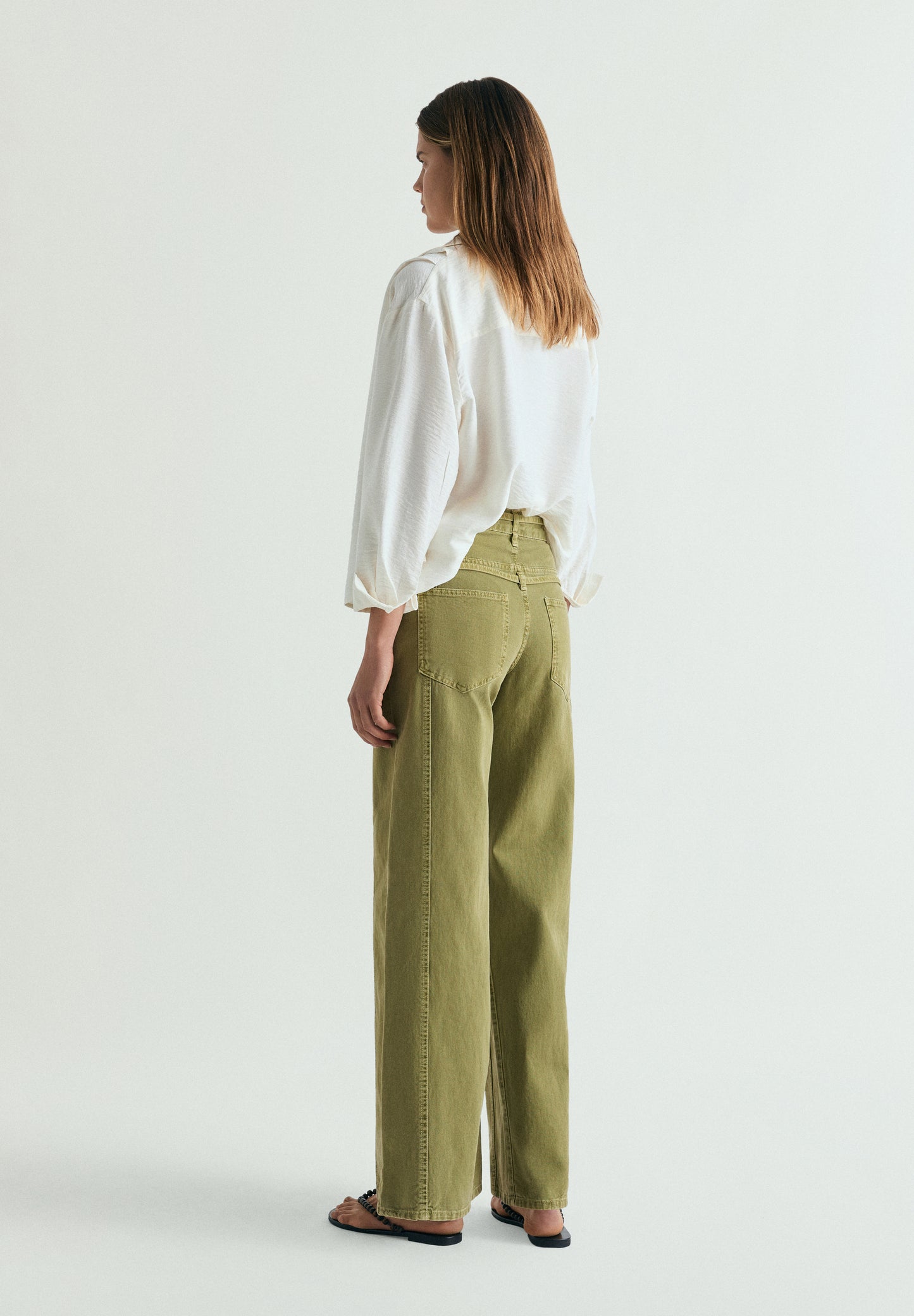 PANTALÓN DENIM DOBLE CINTURÓN