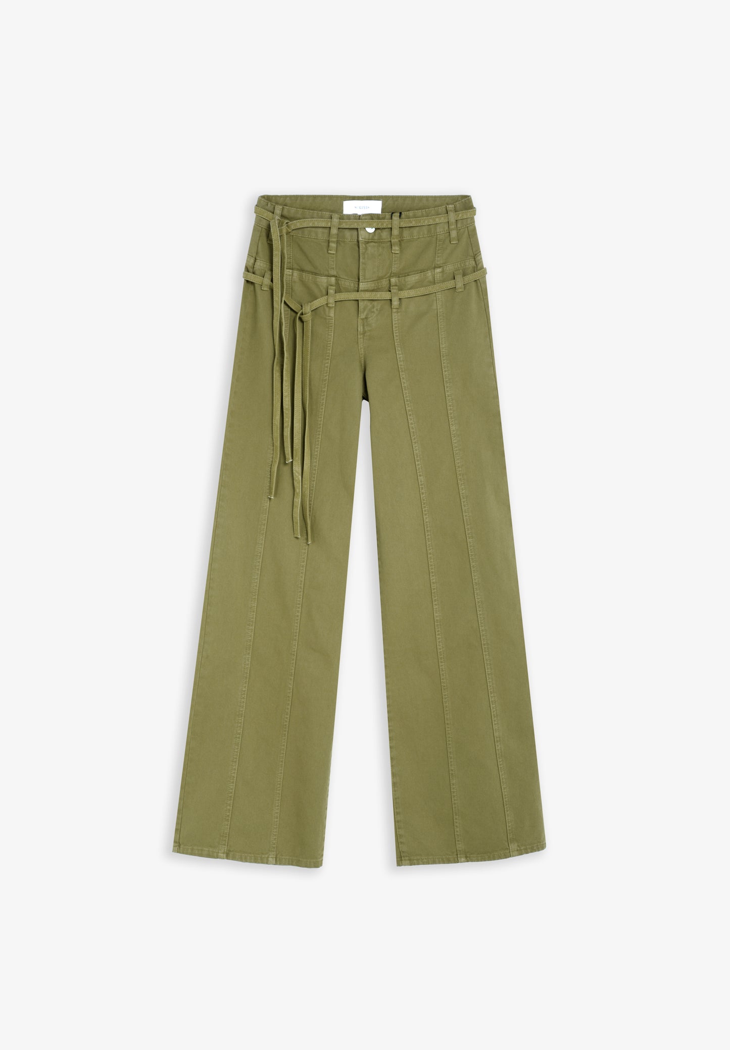 PANTALÓN DENIM DOBLE CINTURÓN