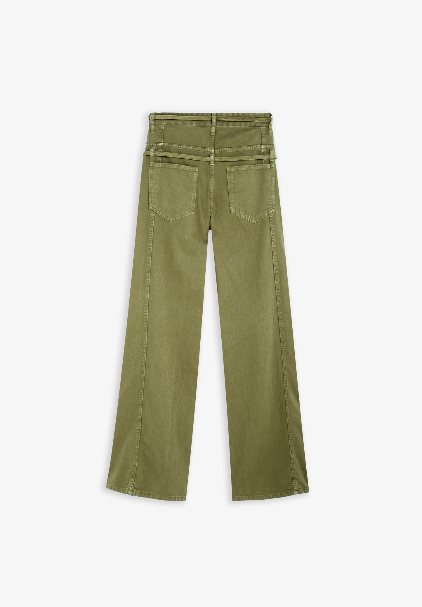 PANTALÓN DENIM DOBLE CINTURÓN