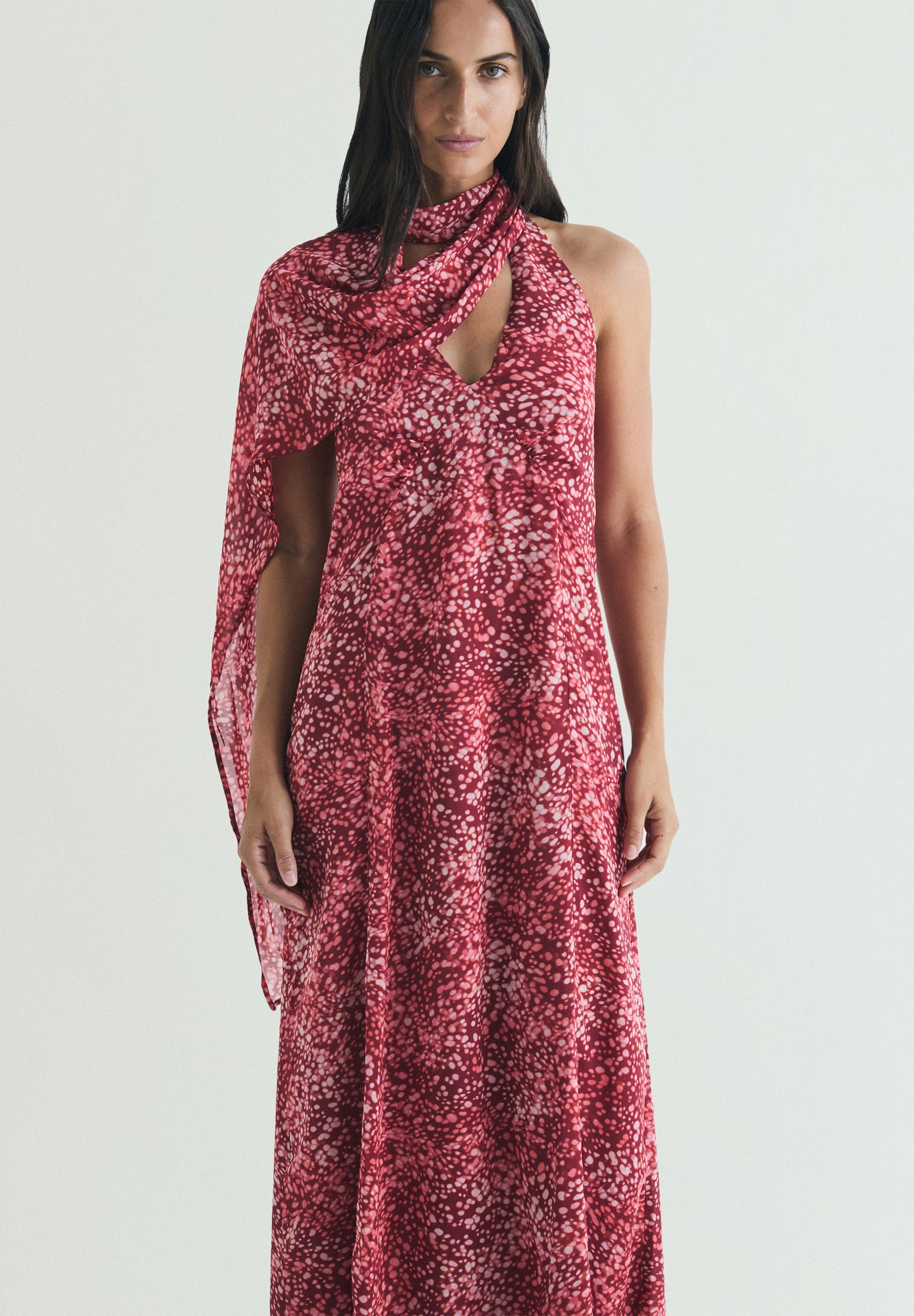 VESTIDO HALTER ESTAMPADO
