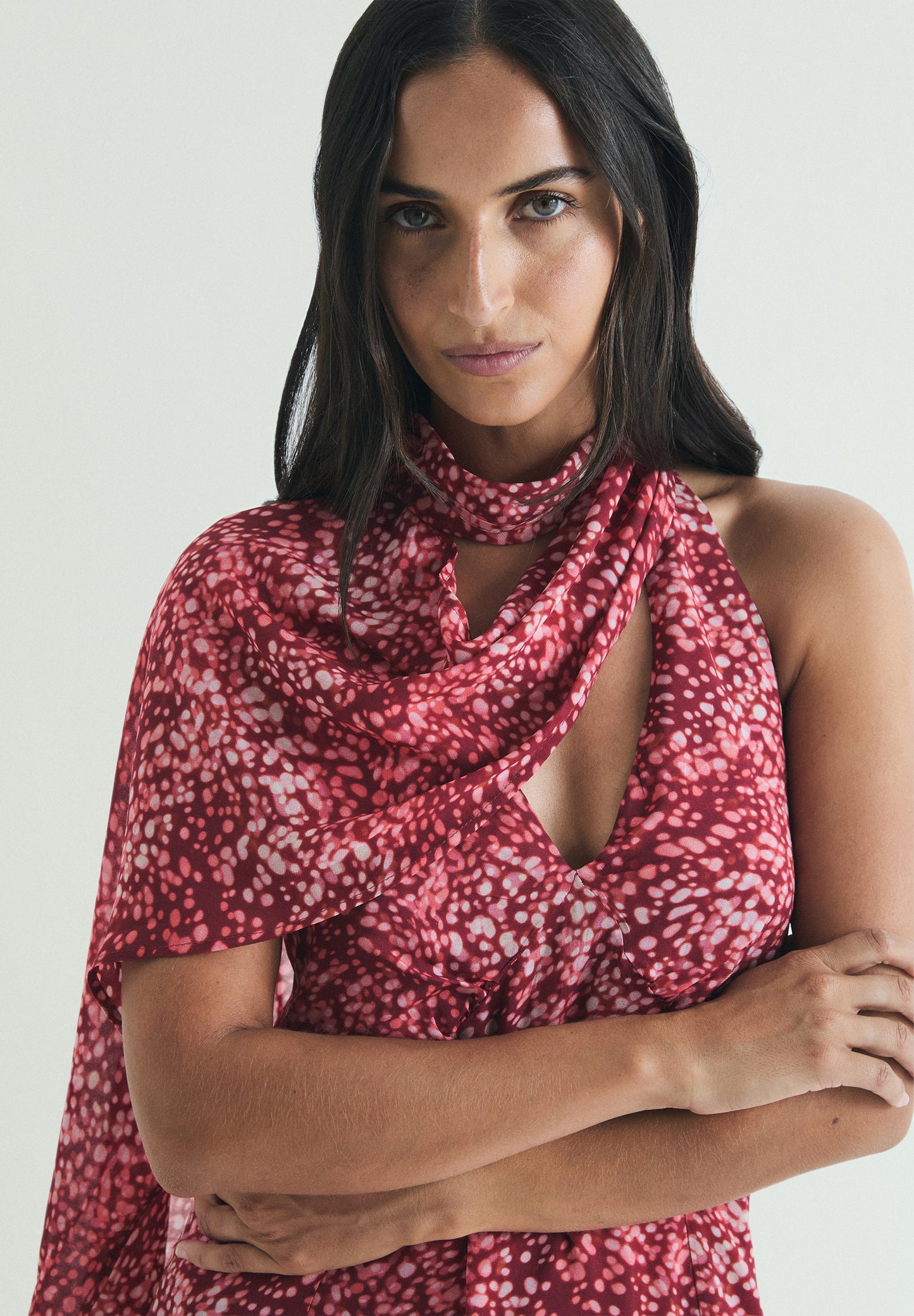 VESTIDO HALTER ESTAMPADO