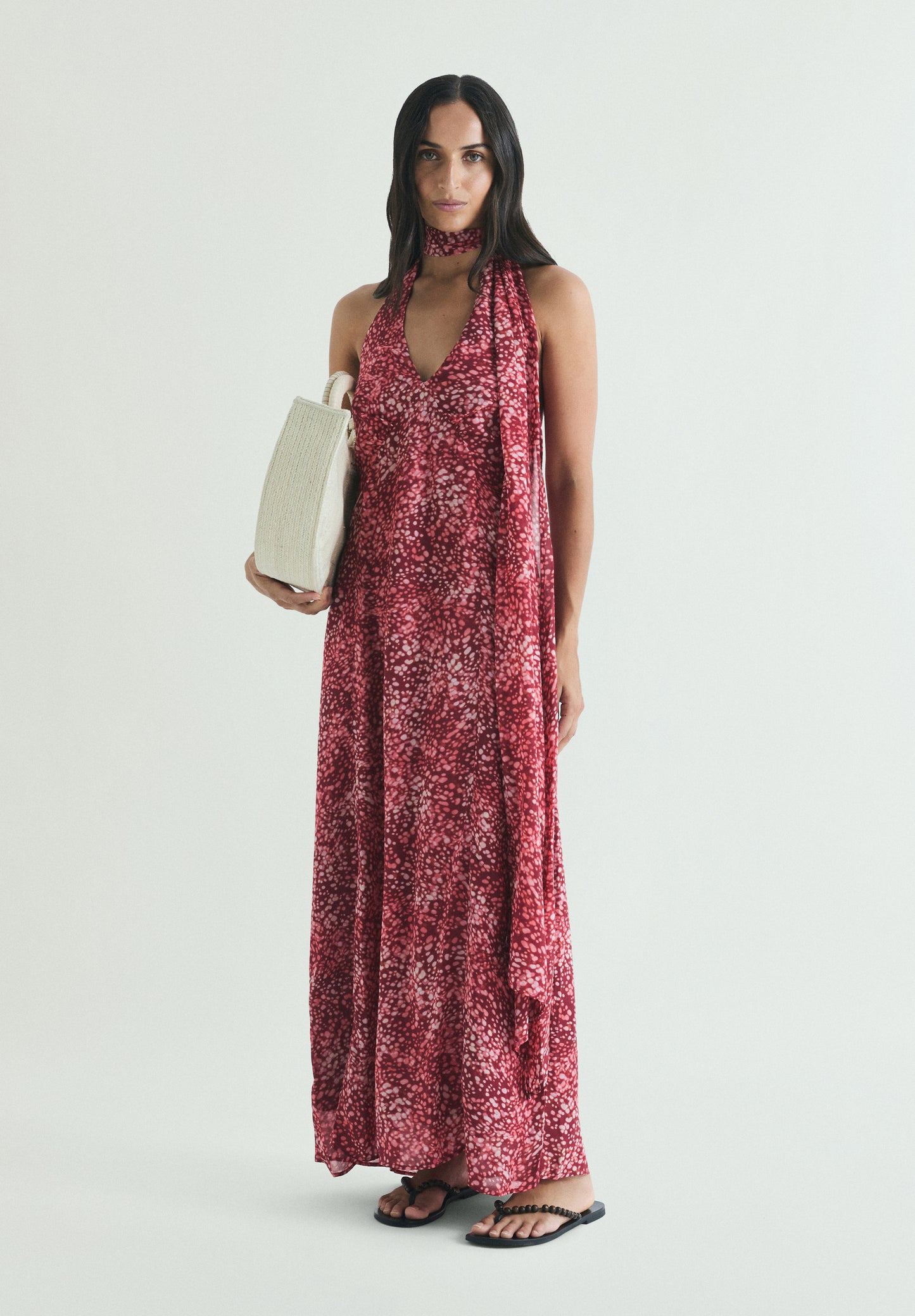 VESTIDO HALTER ESTAMPADO