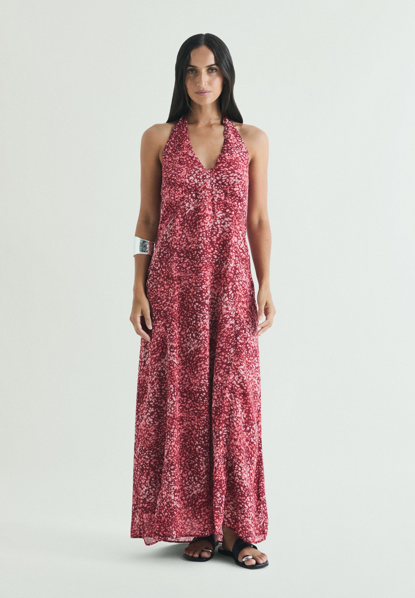 VESTIDO HALTER ESTAMPADO