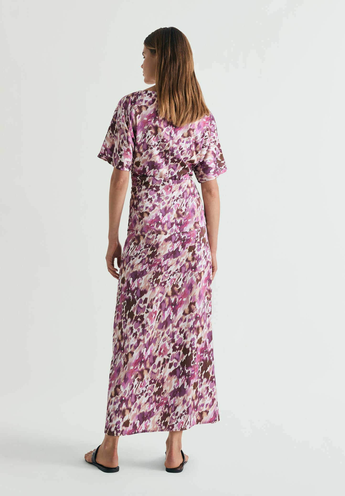FALDA MIDI ESTAMPADA