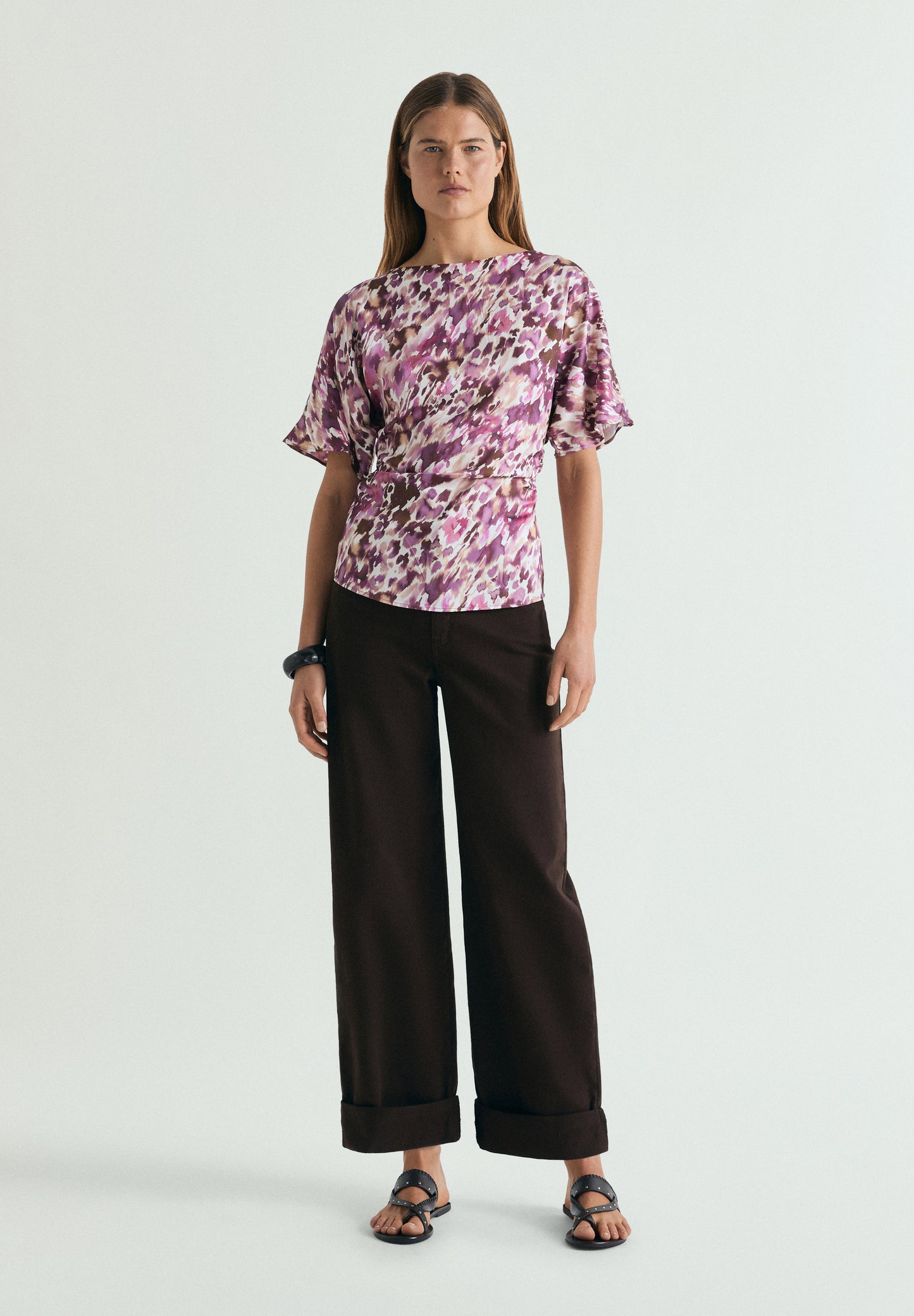 TOP ESTAMPADO DRAPEADO LATERAL