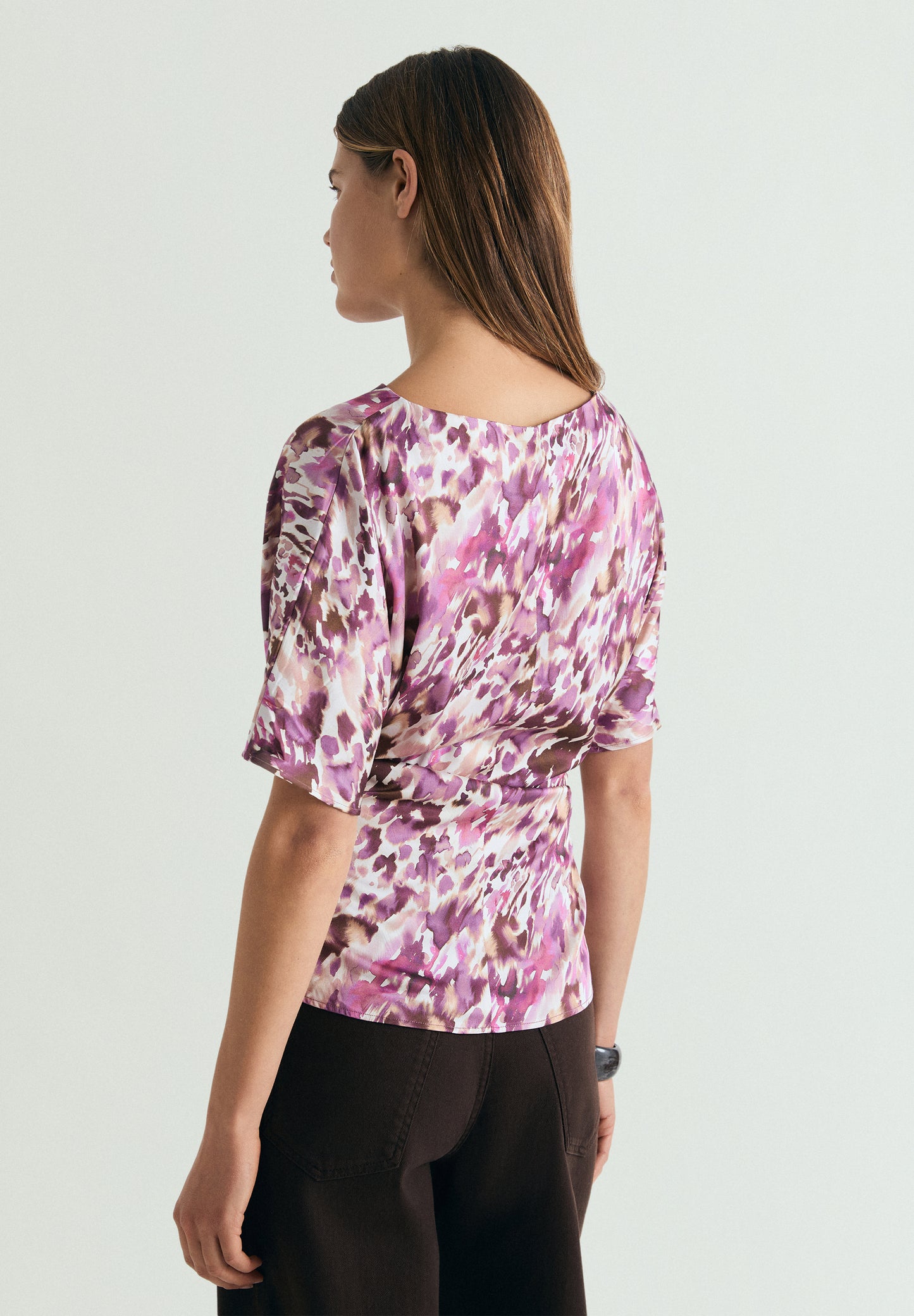 TOP ESTAMPADO DRAPEADO LATERAL