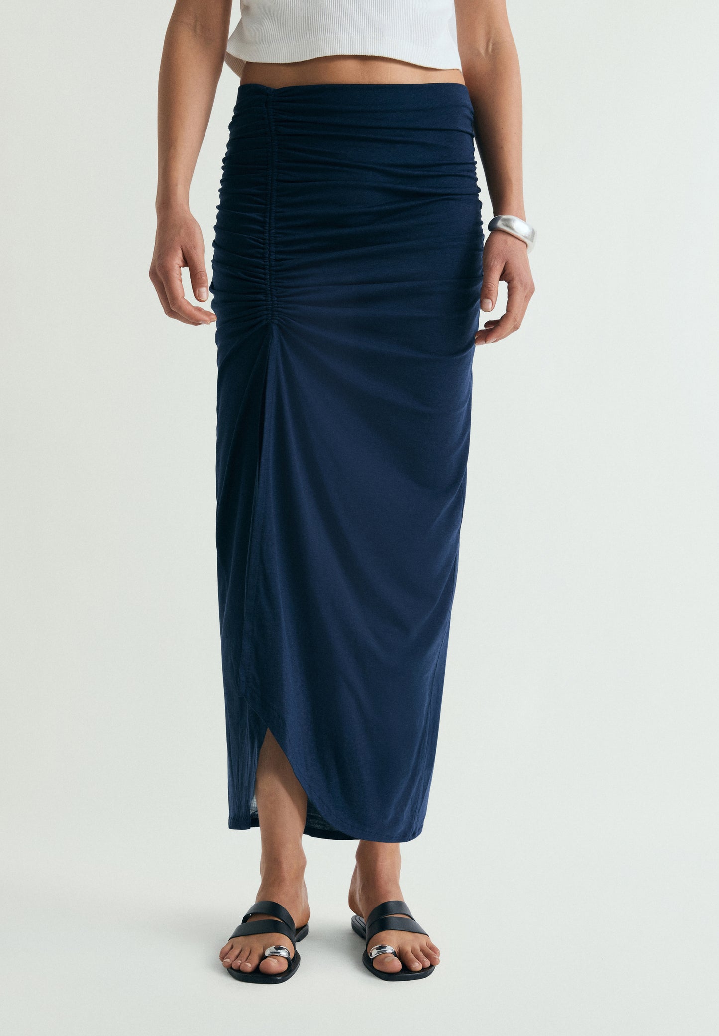 FALDA MIDI DRAPEADA